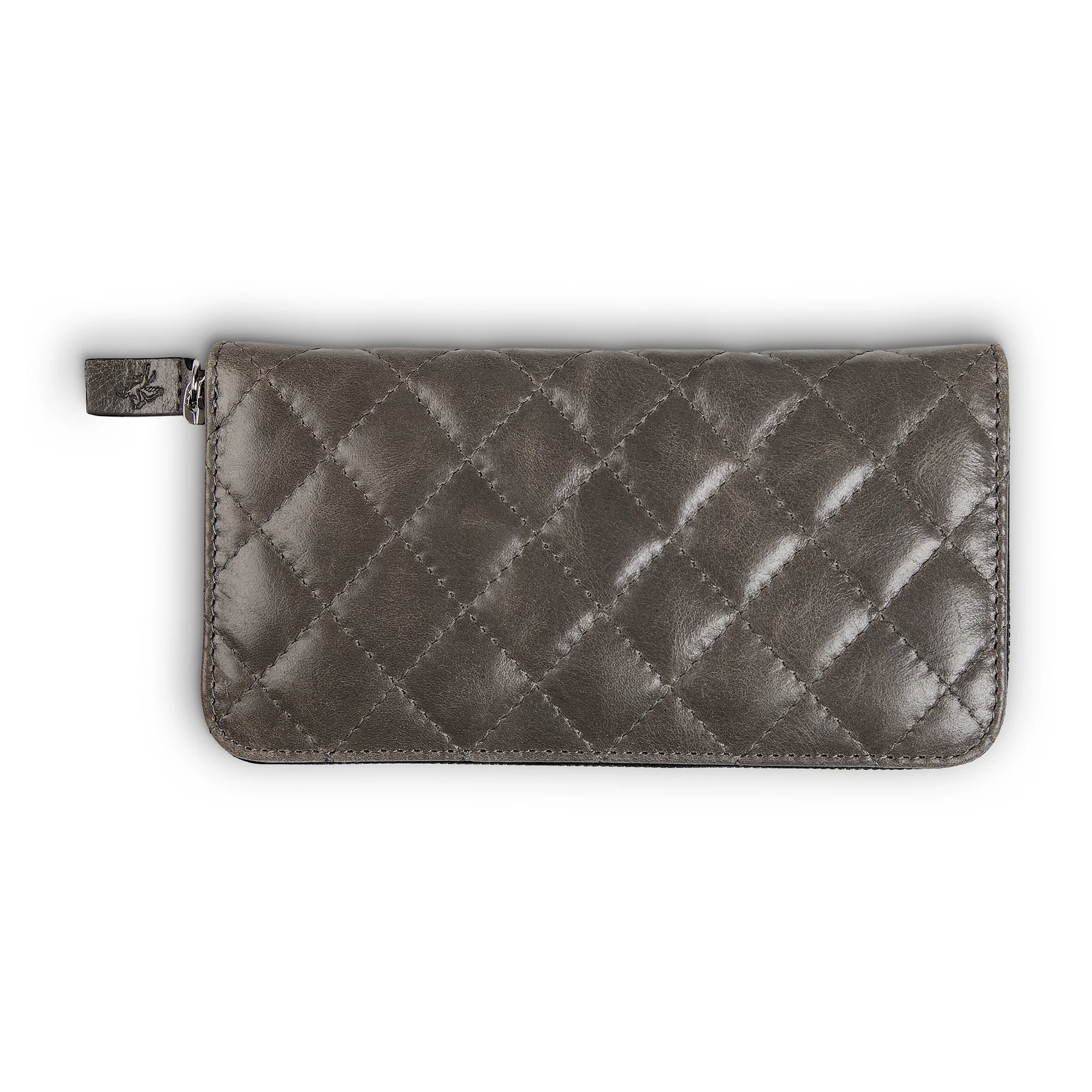 Leather Quilted Women's Wallet | Stone Grey | Sherry - Image 6