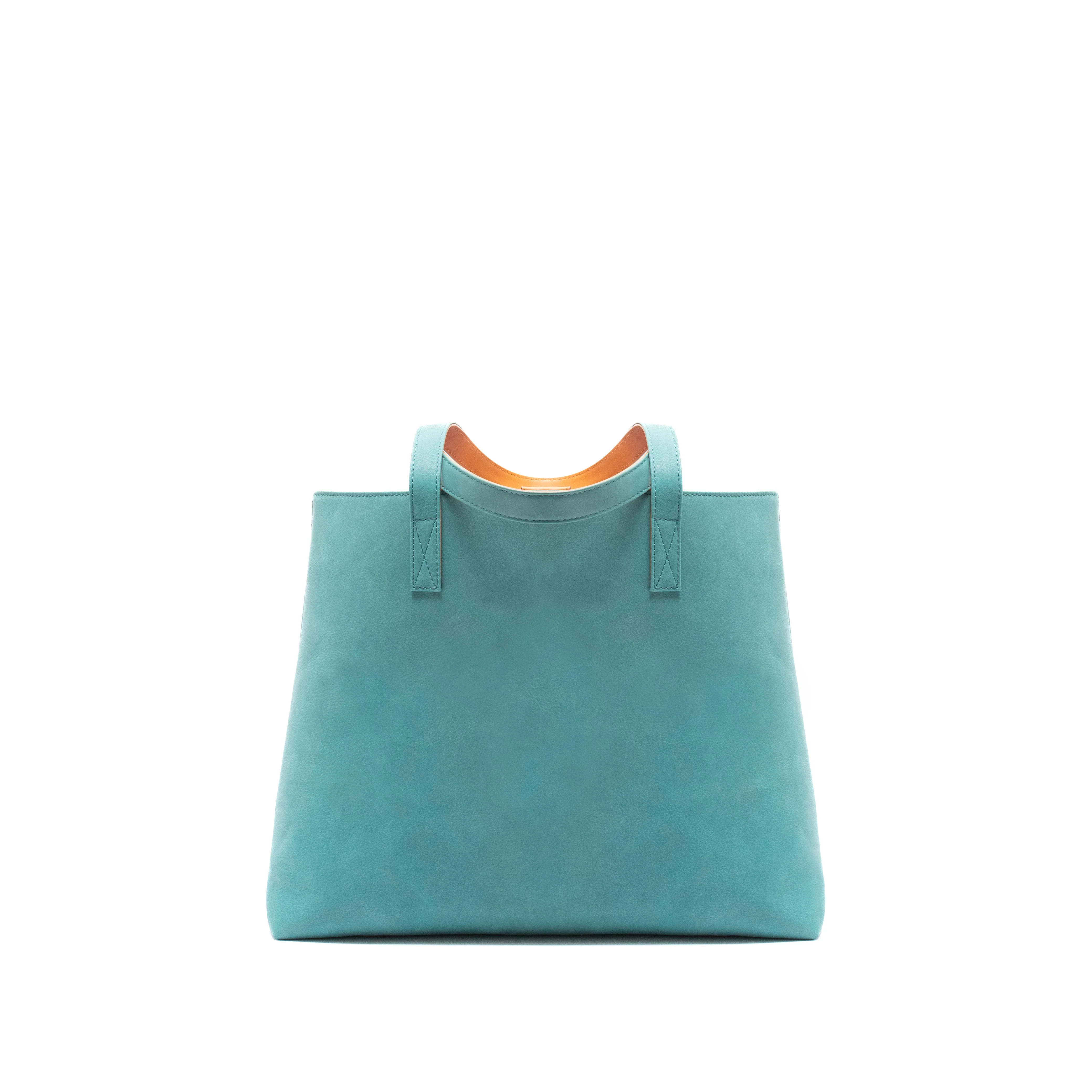 Leather Tote | Sharon | Turquoise - Image 3