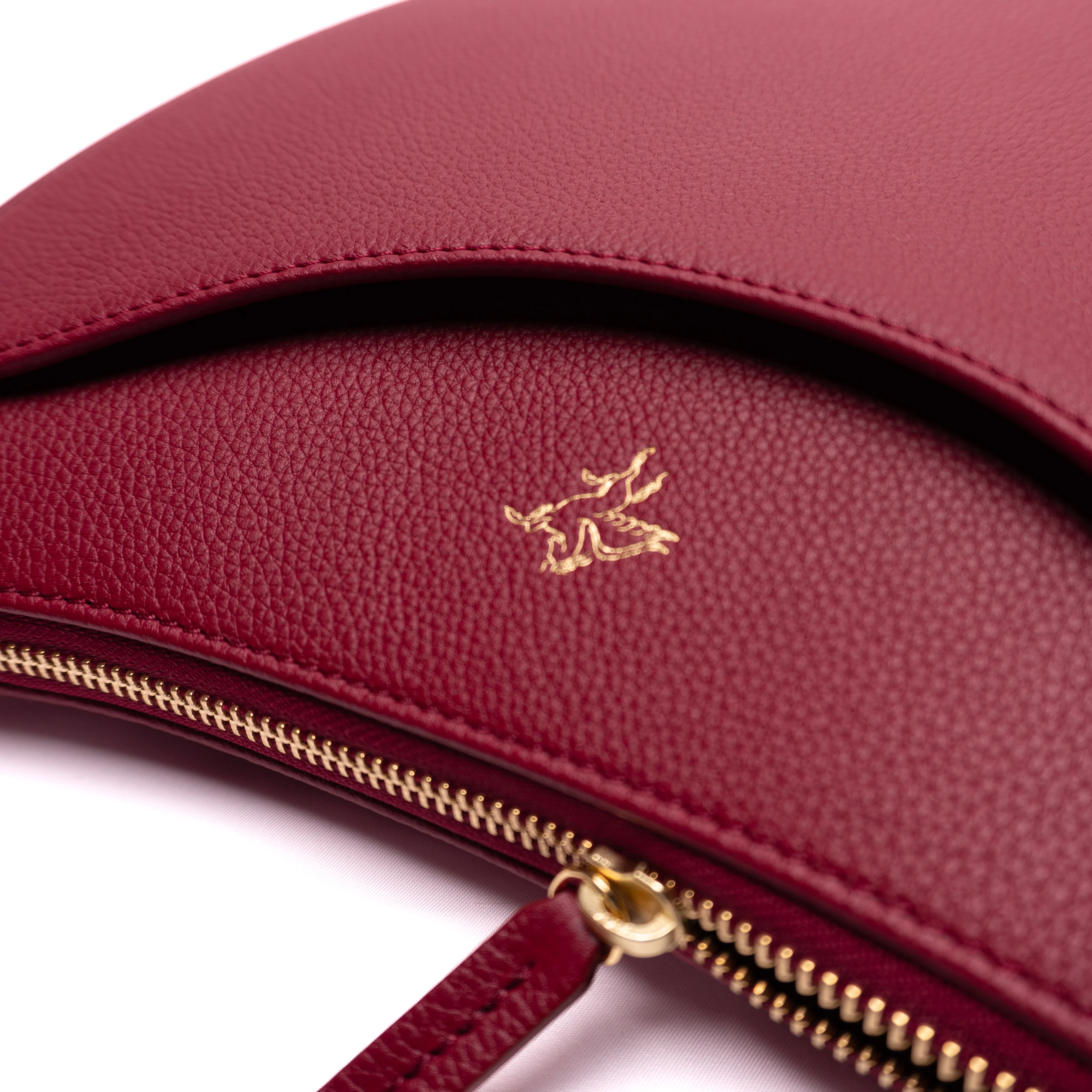 Luna | Pebbled Calf | Burgundy - Image 3