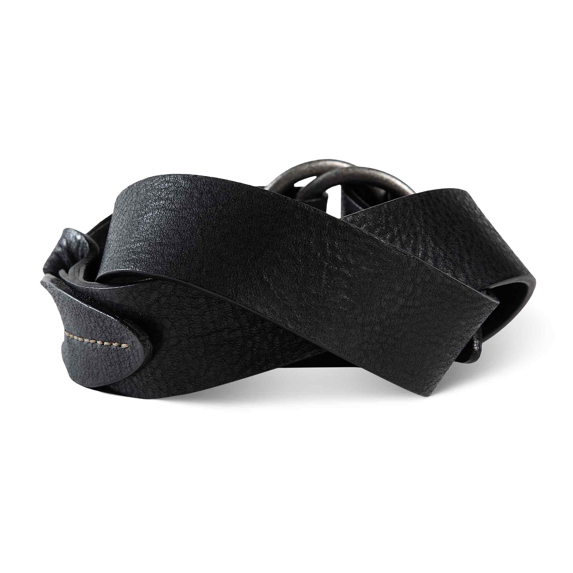 Womens Leather Belt | Magnolia | Black - Image 4