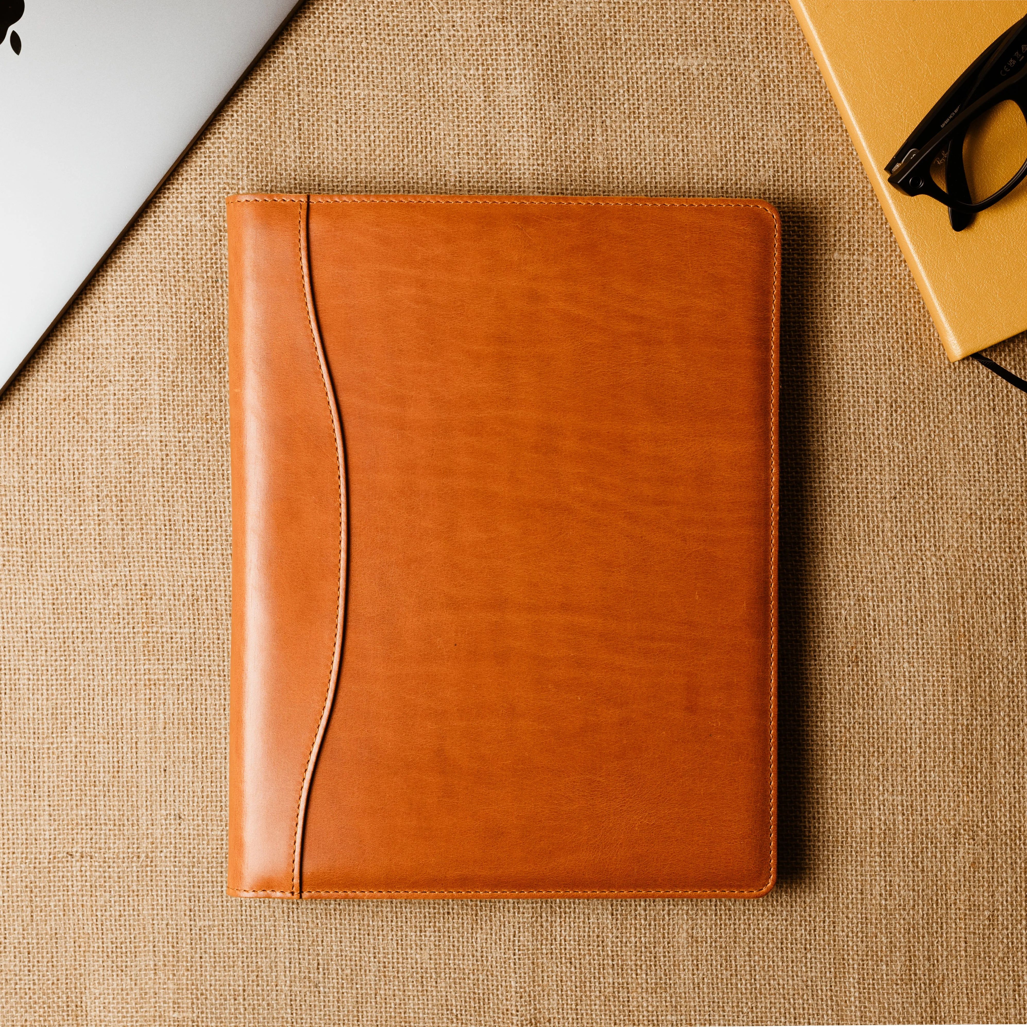 Marshall Leather Legal Padfolio | Whiskey Cognac - Image 4