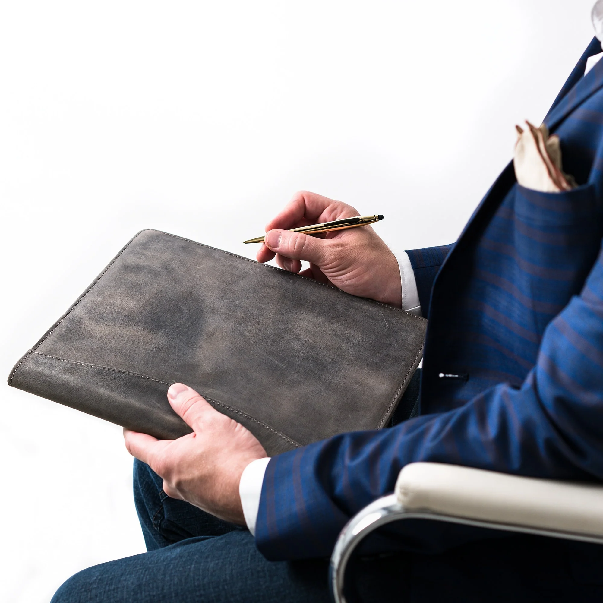 Marshall | Leather Padfolio | Rock - Image 4