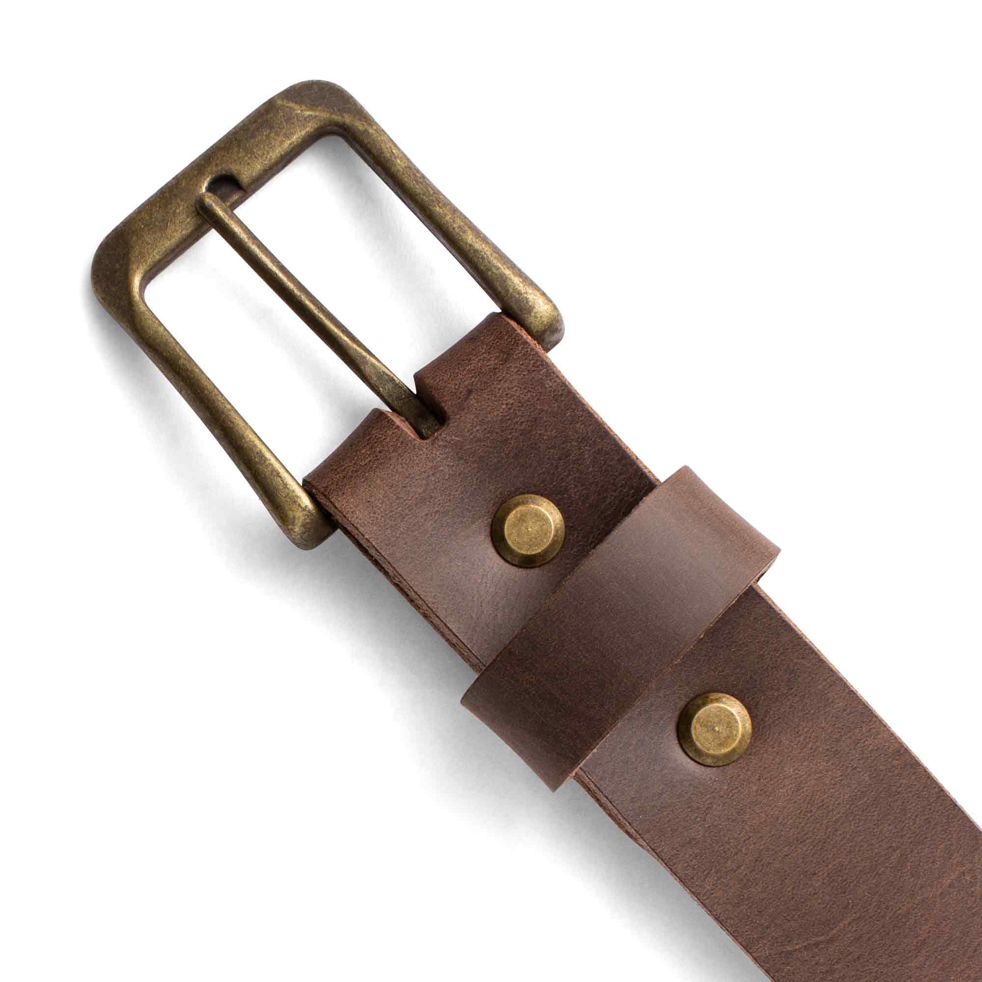 McKinney | Distressed Leather Belt | Chestnut - Image 3
