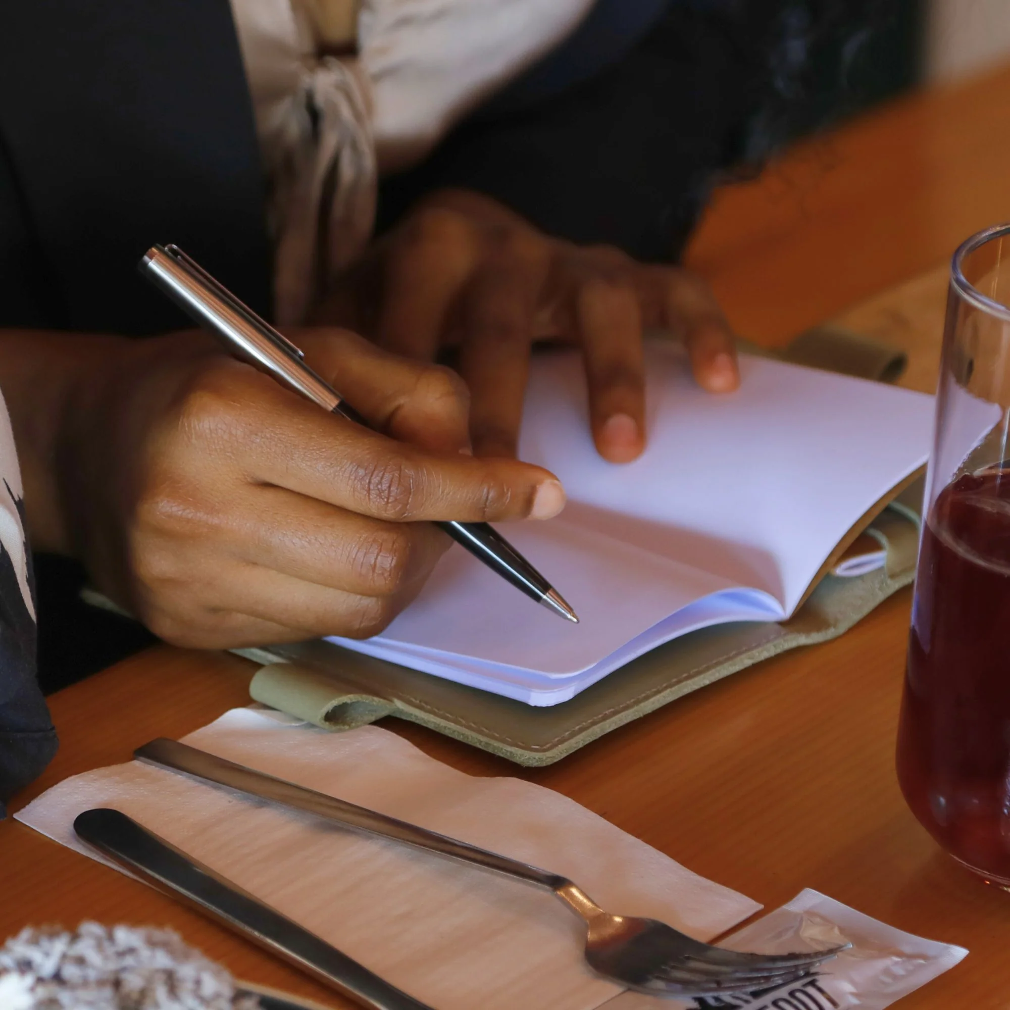 Mood | Leather Notebook Cover | Aqua - Image 4