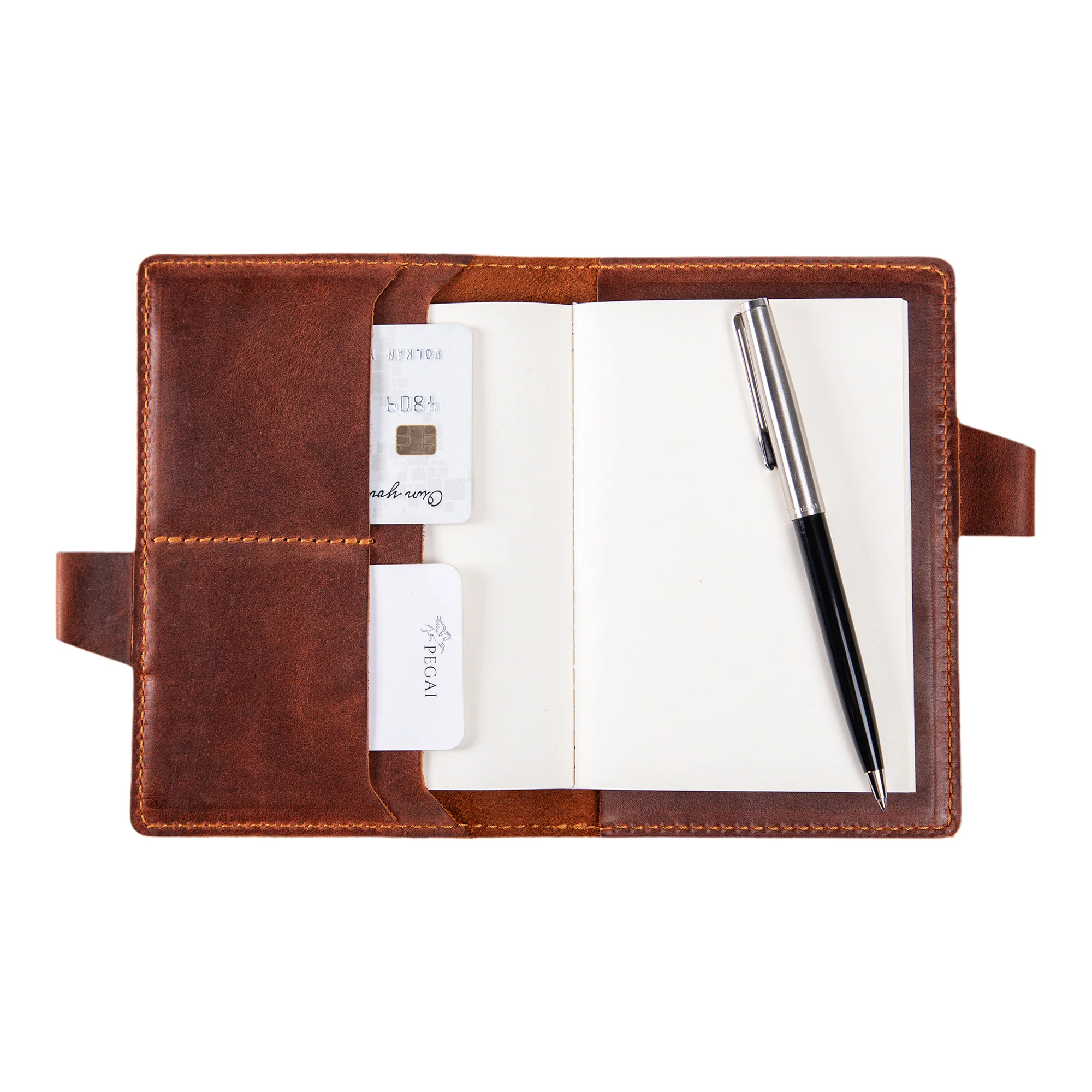 Mood | Leather Notebook Cover | Brick Brown - Image 3