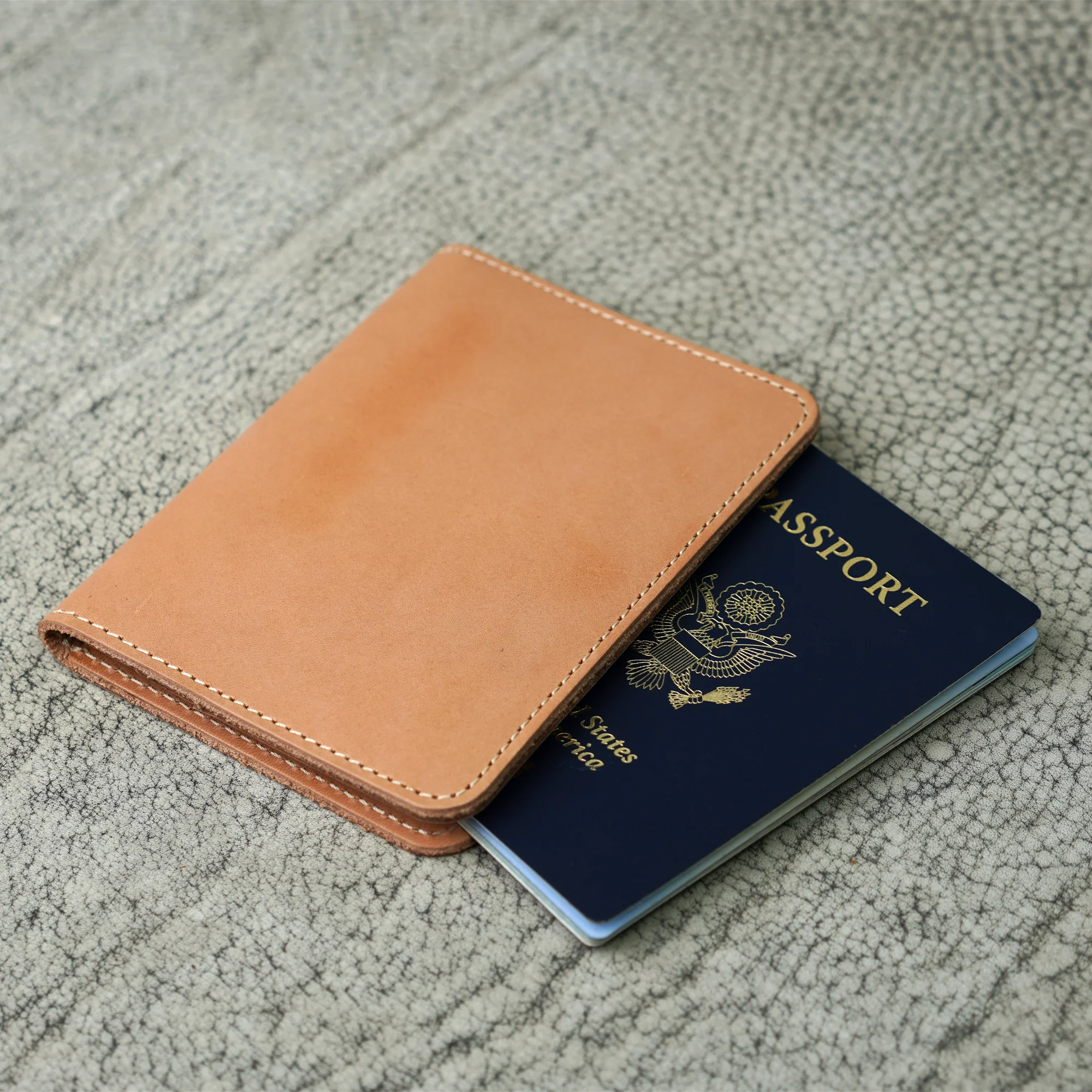 Pike Leather Passport Wallet | Vachetta Naturale - Image 3
