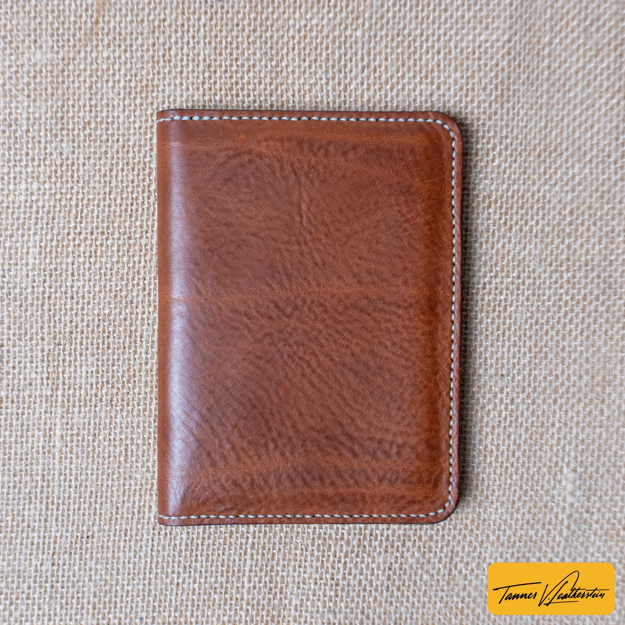 Pike Leather Passport Wallet | Vegtan Missouri Brown - Image 5