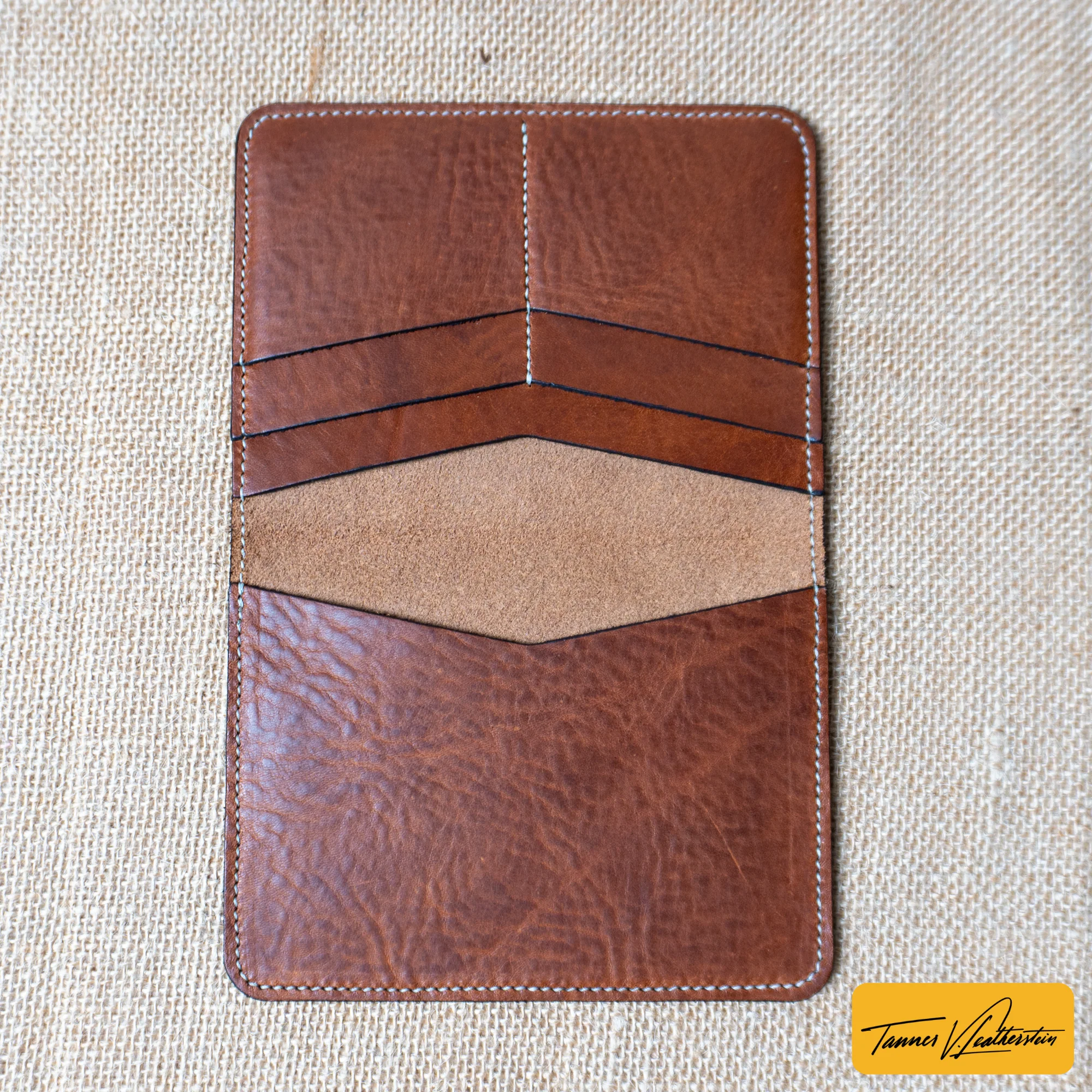 Pike Leather Passport Wallet | Vegtan Missouri Brown - Image 7