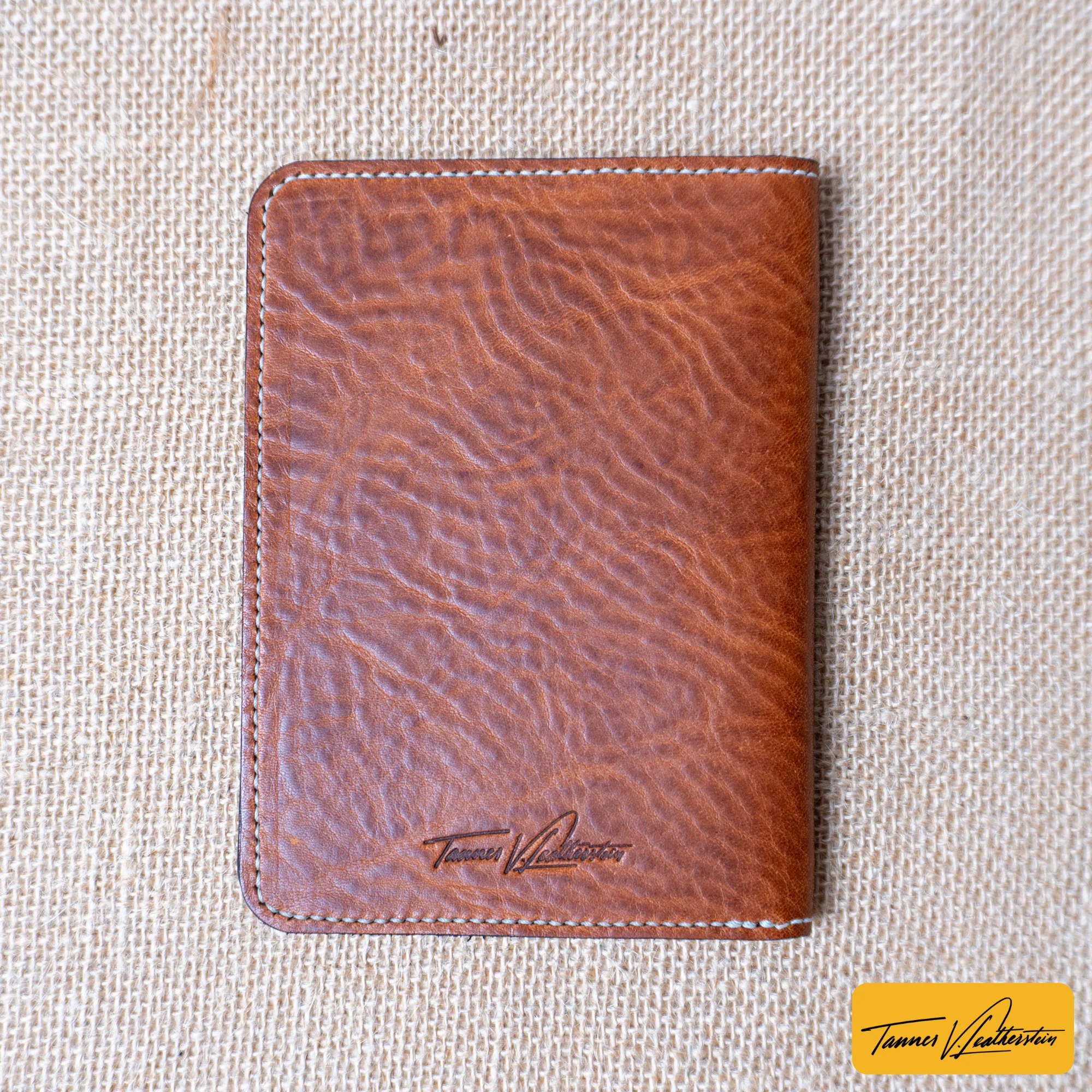 Pike Leather Passport Wallet | Vegtan Missouri Brown - Image 8