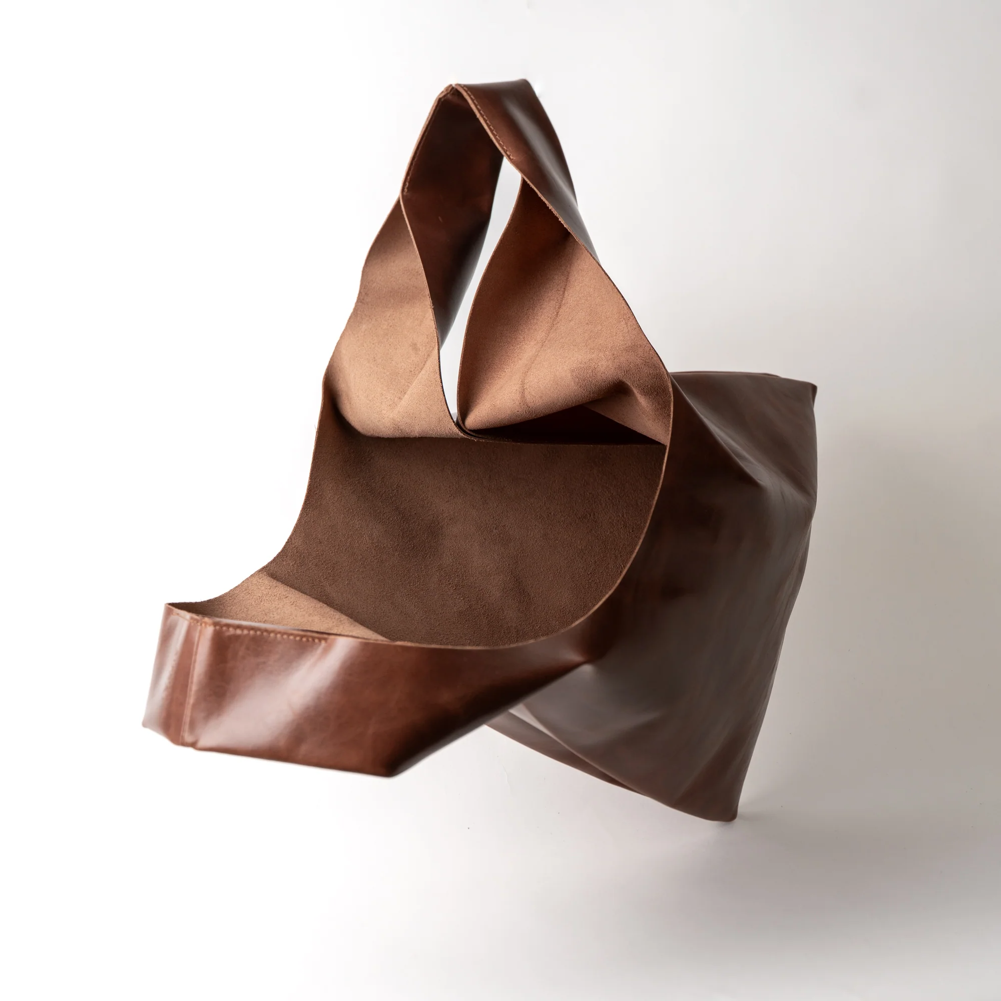 Poşet Leather Grocery Bag | Tobacco - Image 3