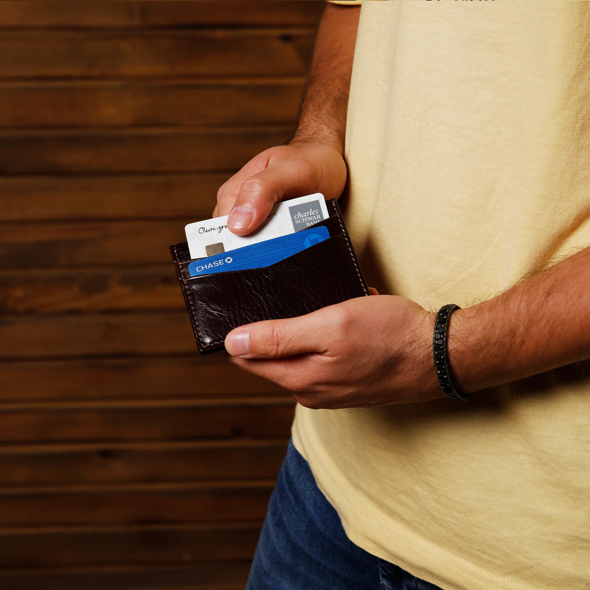 Ricky | Italian Leather Card Holder | Dark Brown - Image 3