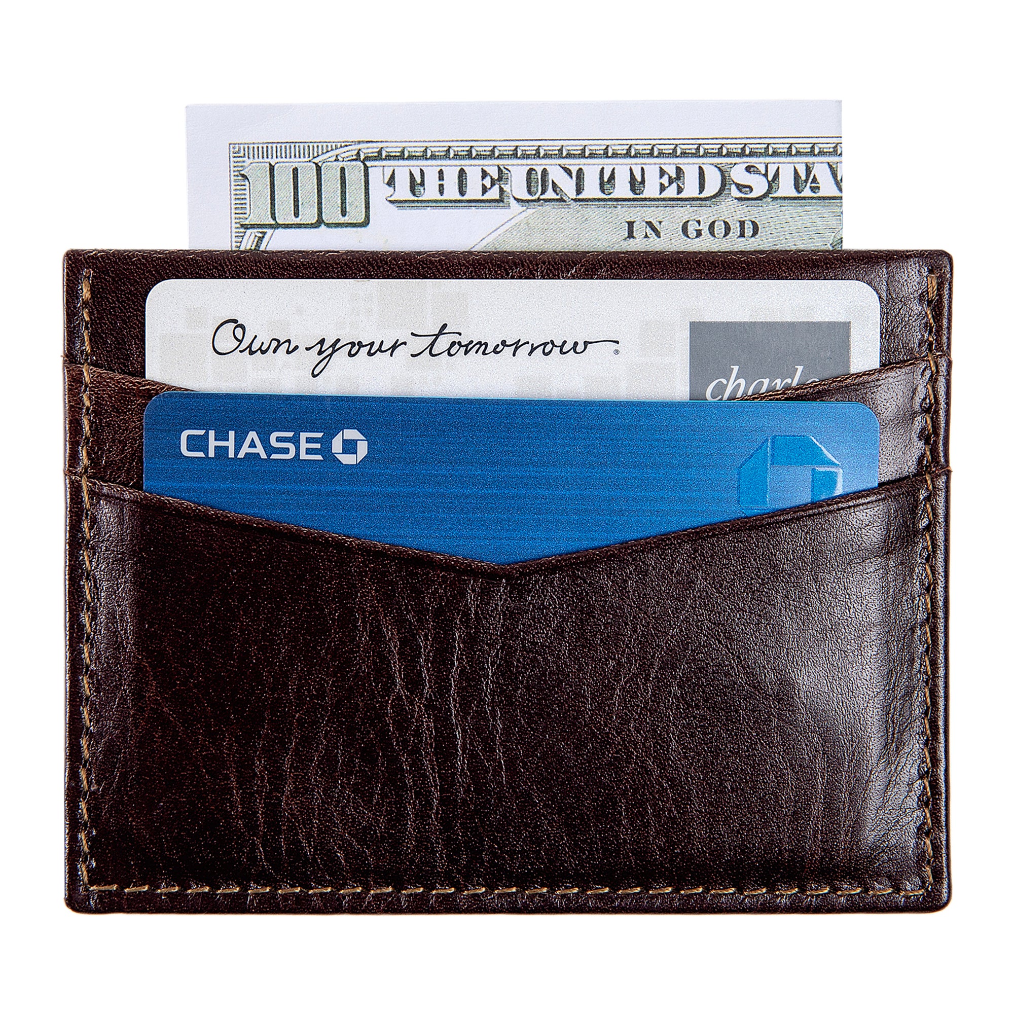 Ricky | Italian Leather Card Holder | Dark Brown - Image 5