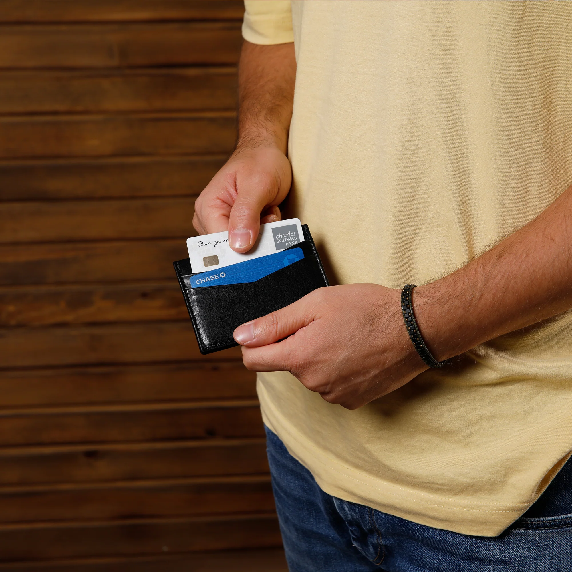 Ricky | Italian Leather Card Holder | Black - Image 3