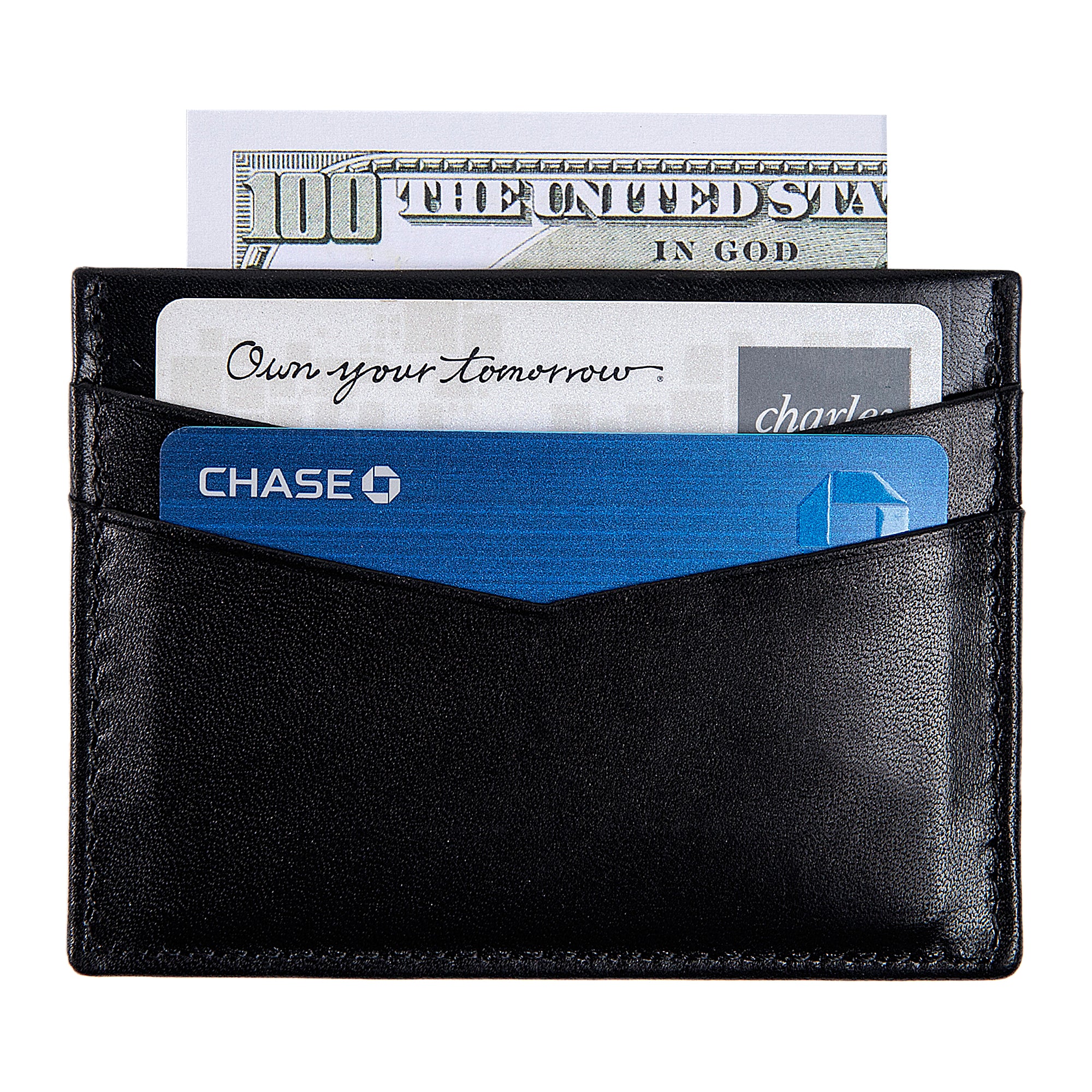 Ricky | Italian Leather Card Holder | Black - Image 5
