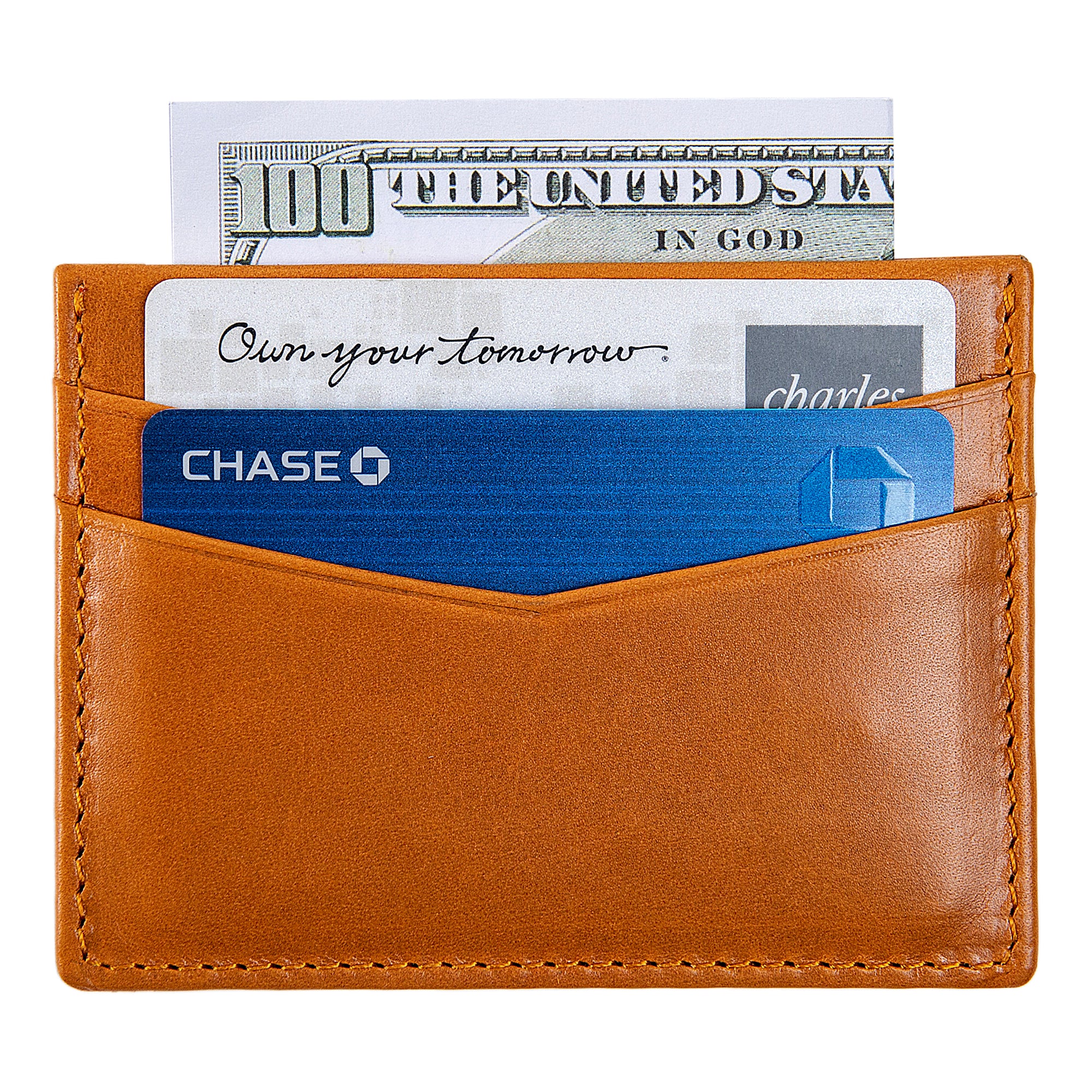 Ricky | Italian Leather Card Holder | Mustard - Image 5
