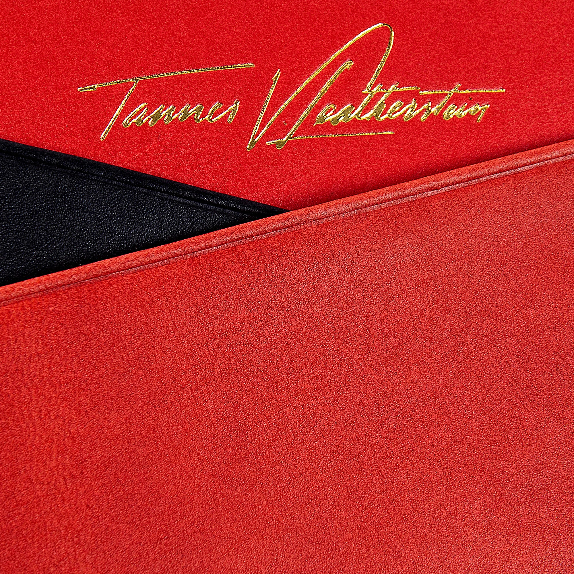 Ricky | Italian Leather Card Holder | Red & Black - Image 5
