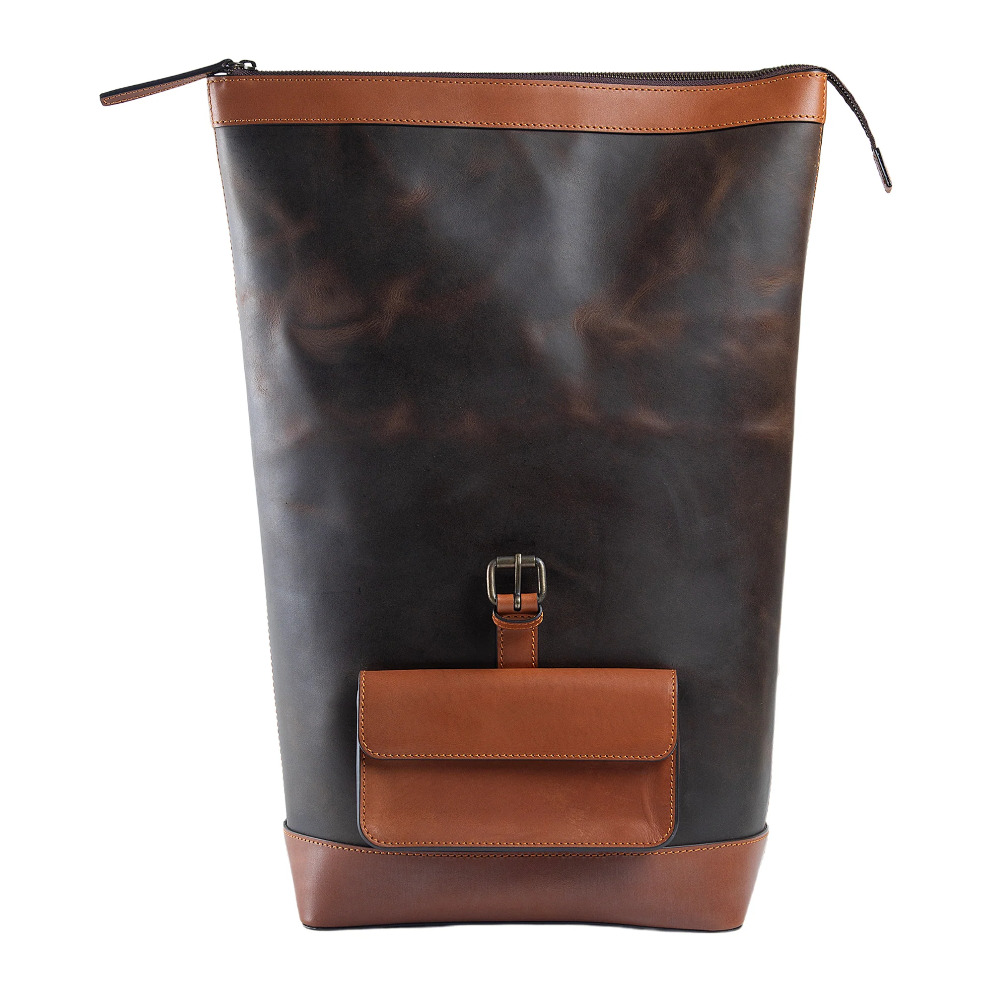 Rocky | Rolltop Backpack | Antique Brown - Image 3