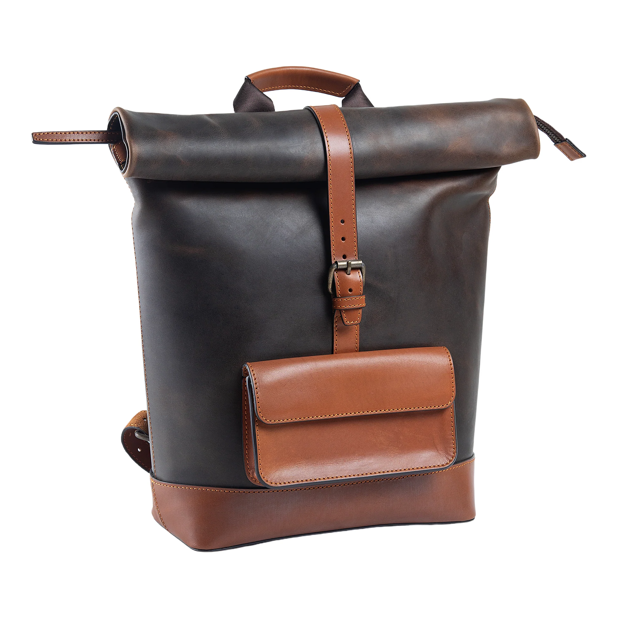 Rocky | Rolltop Backpack | Antique Brown - Image 4