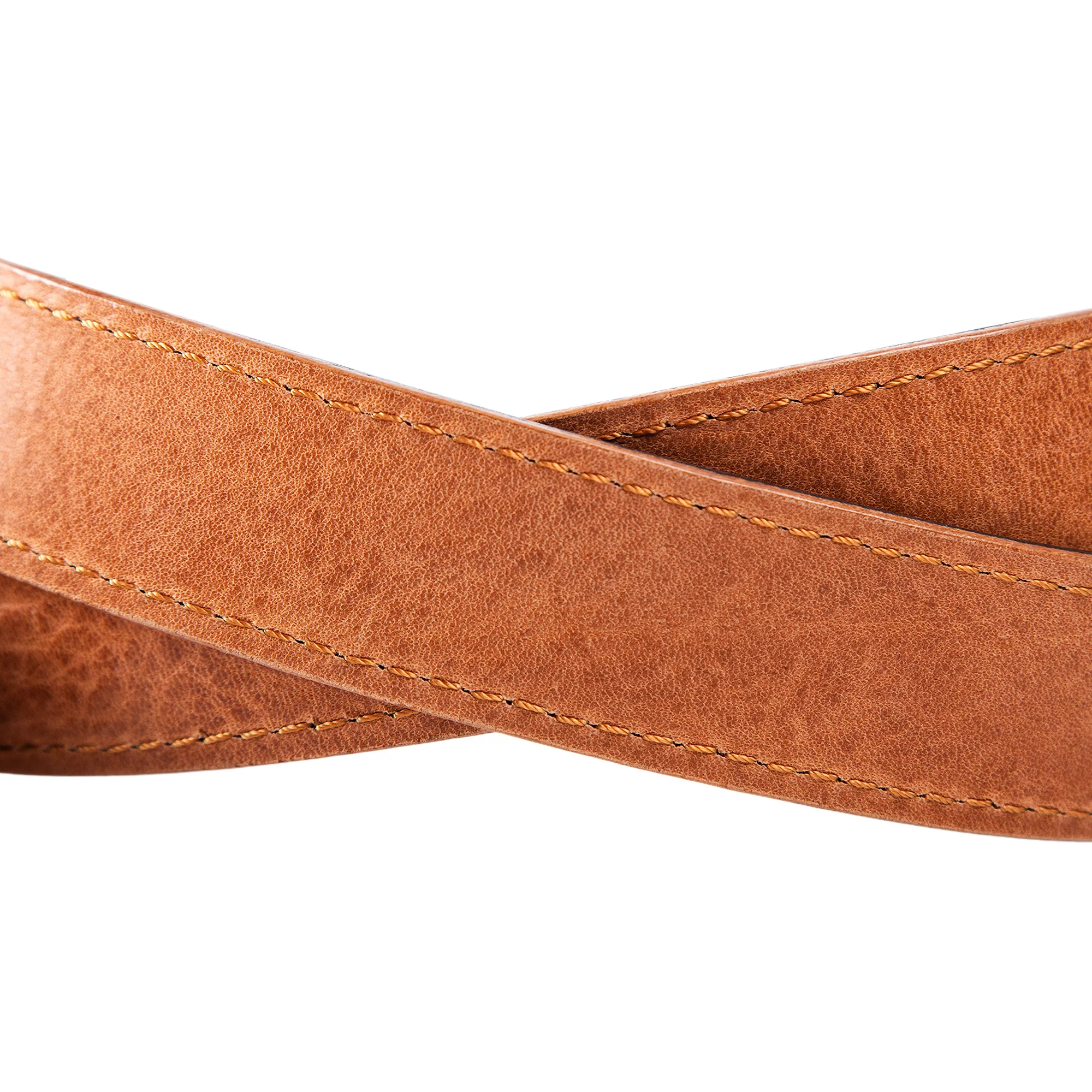 Ryan | Two-in-One Reversible Leather Belt | Stitched | Black & Light Brown - Image 6