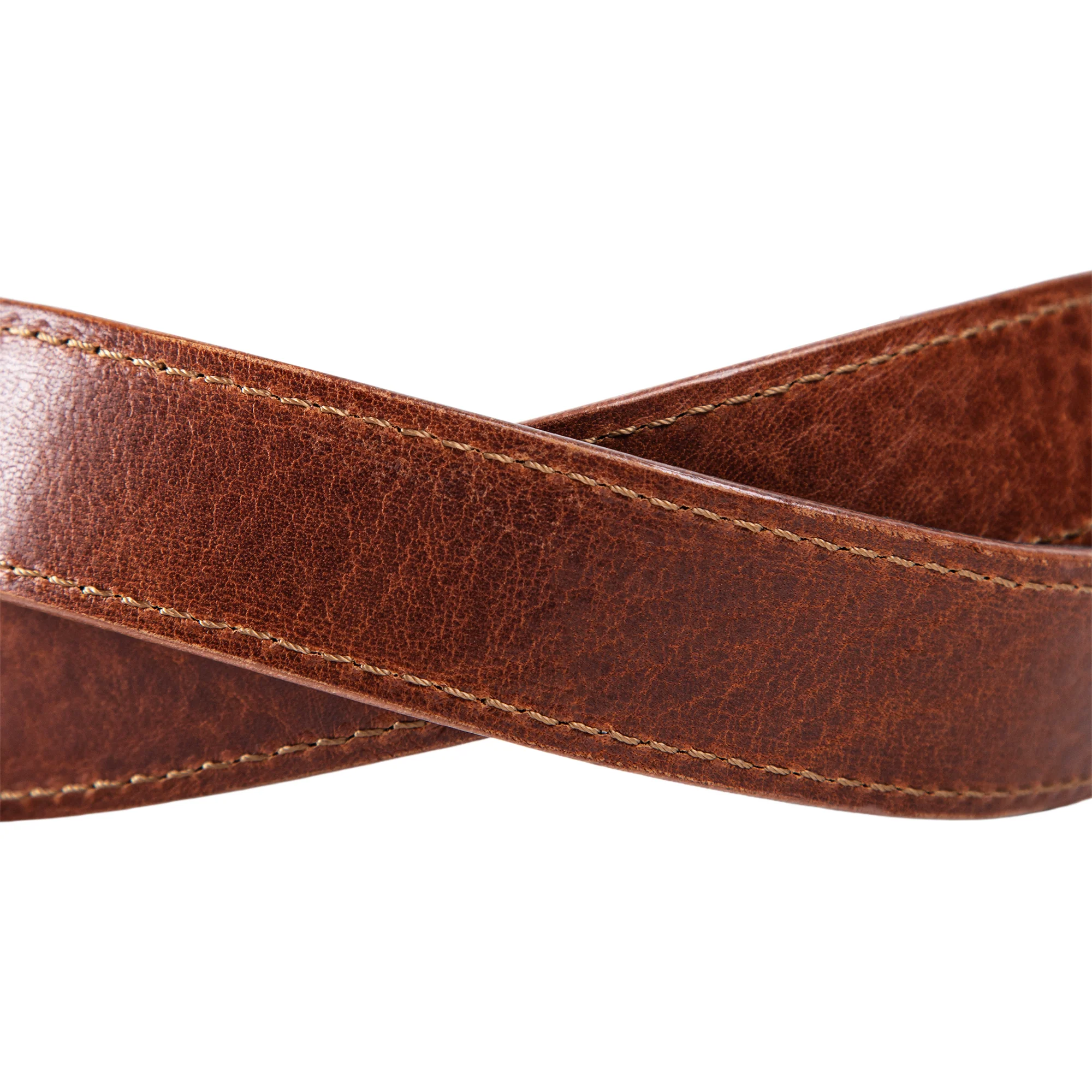 Ryan | Two-in-One Reversible Leather Belt | Stitched | Black & Dark Brown - Image 6