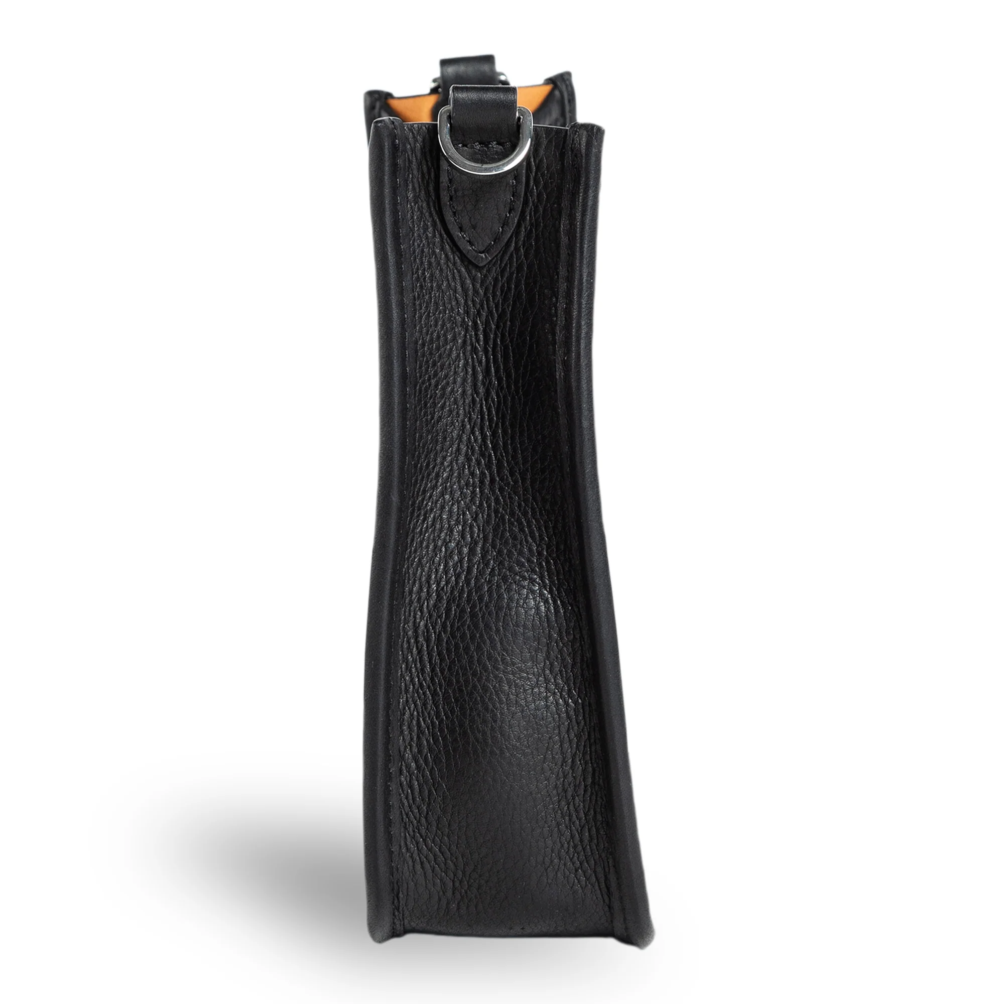 Spring | Hobo Crossbody Bag | Black w/ Silver Hardware - Image 4