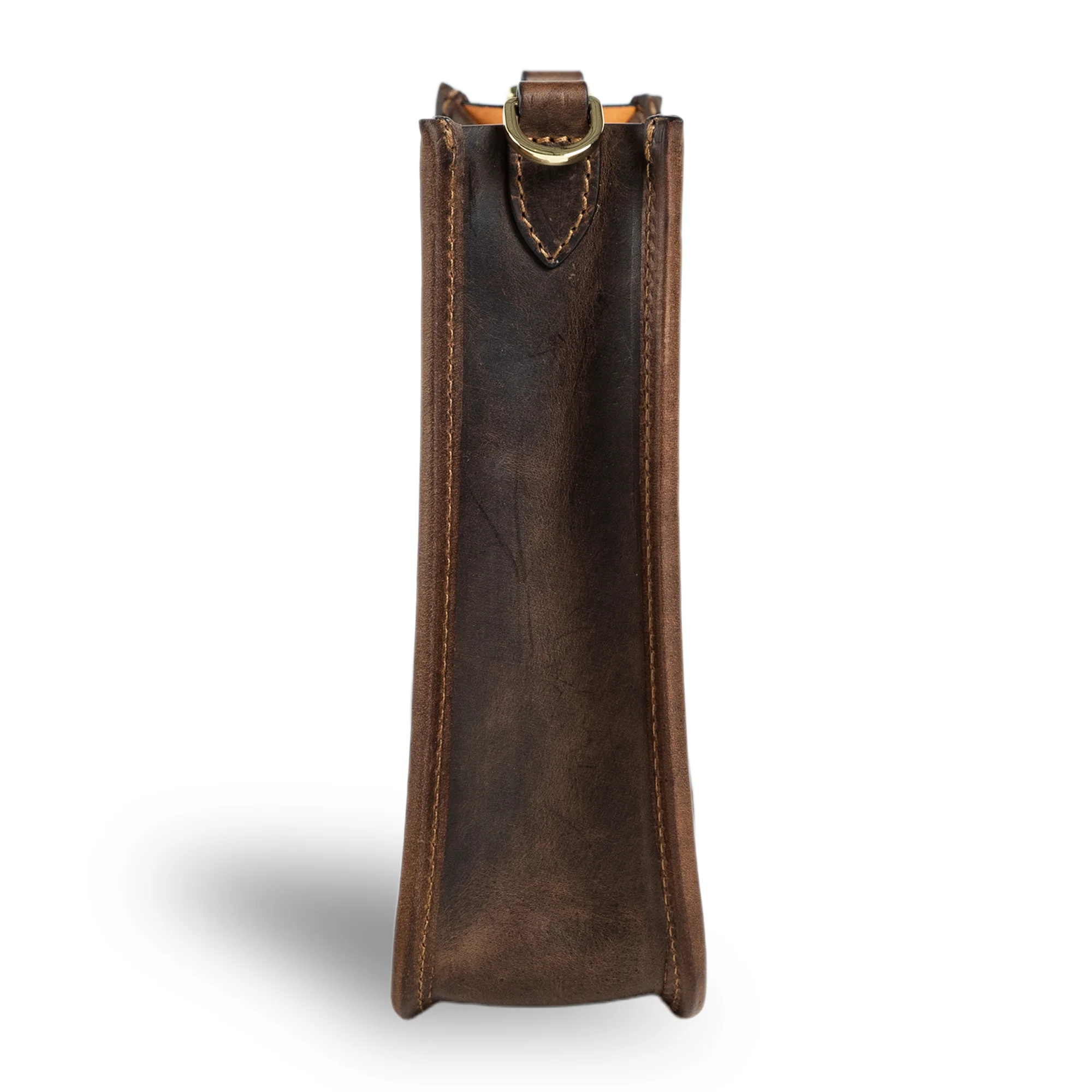 Spring | Hobo Crossbody Bag | Dark Brown w/ Gold Hardware - Image 3