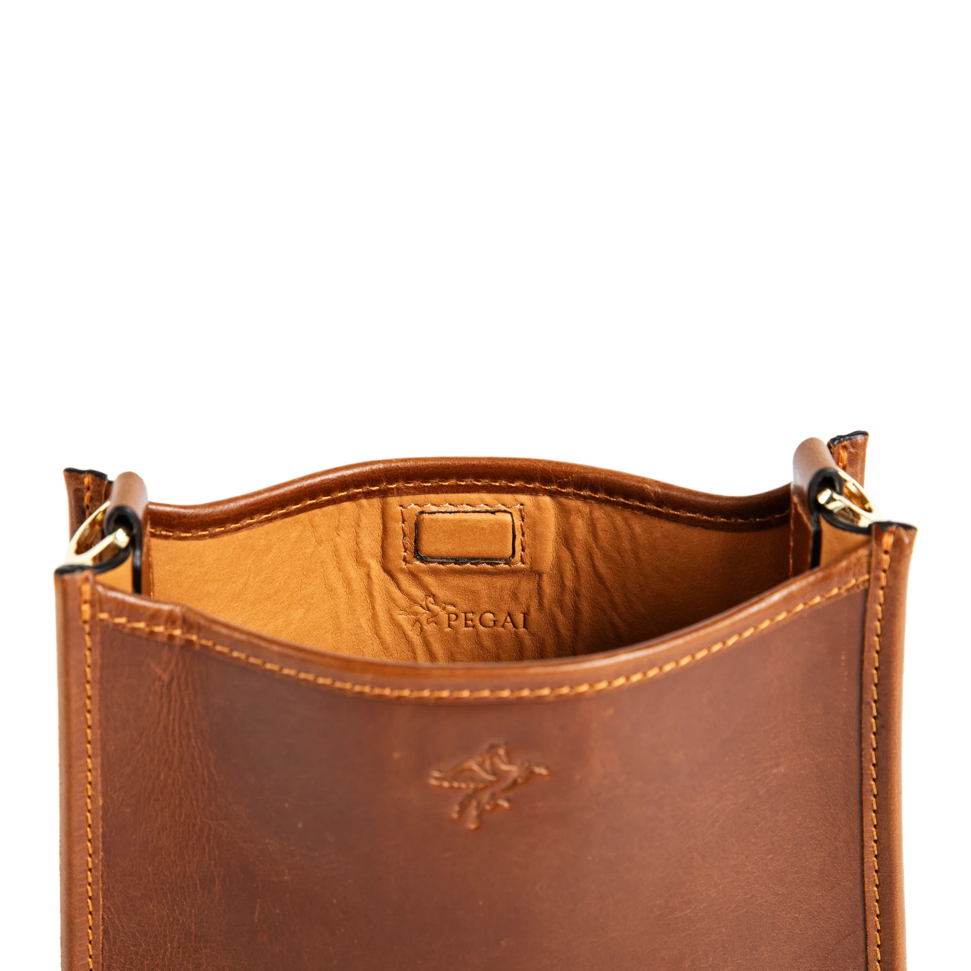Spring | Hobo Crossbody Bag | Taba Brown w/ Gold Hardware - Image 5