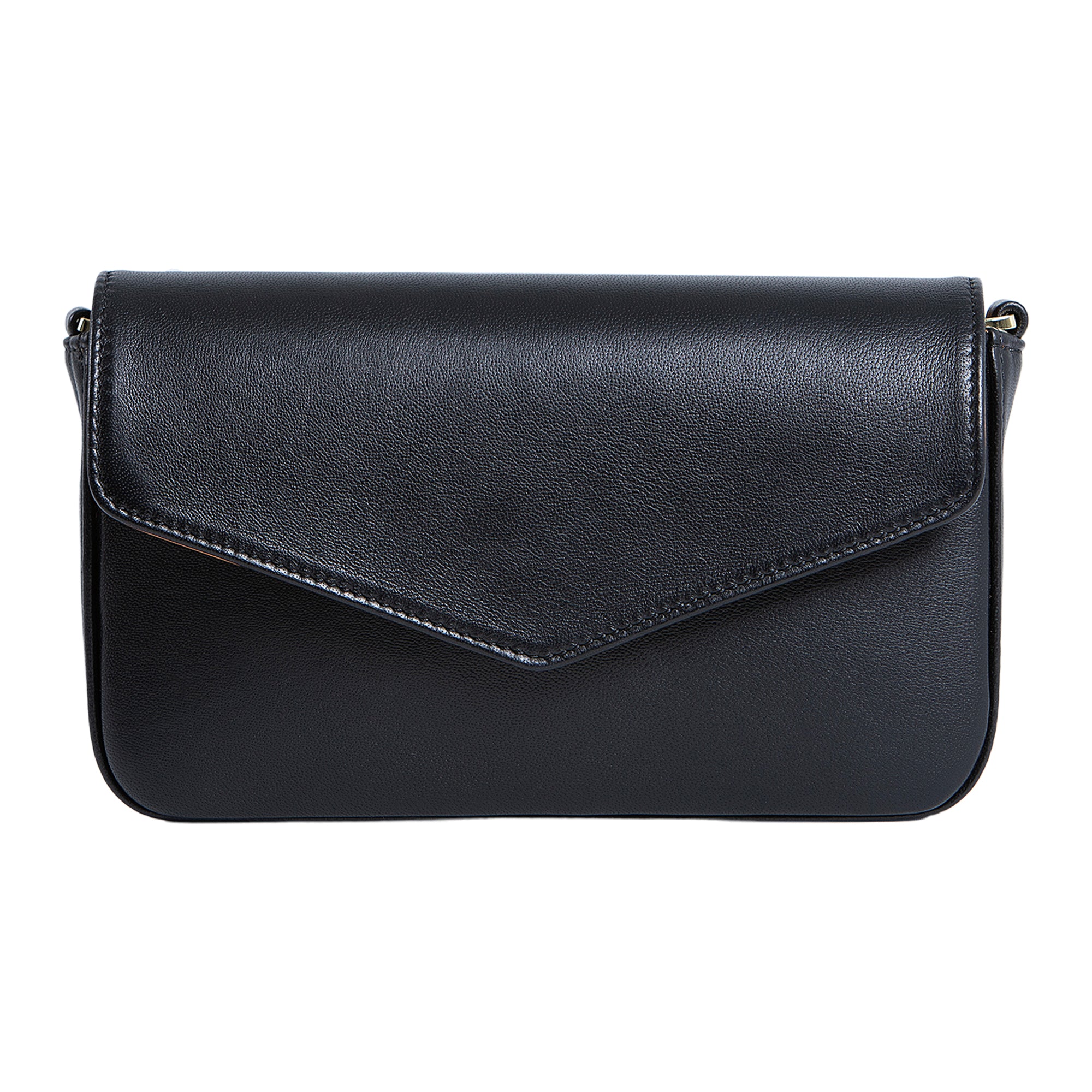 Viola | Clutch Crossbody Bag w/ Slim Wallet | Black - Image 3