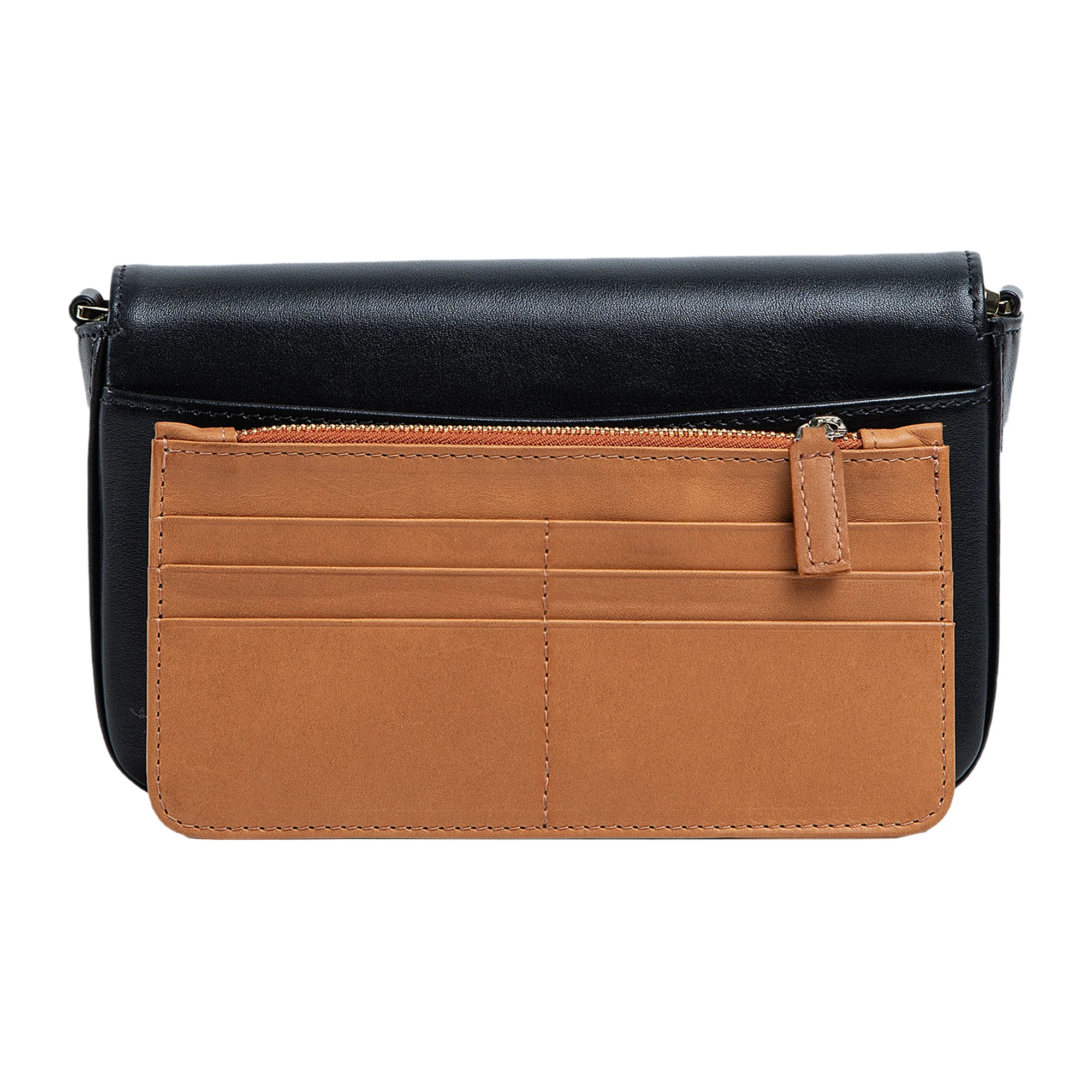 Viola | Clutch Crossbody Bag w/ Slim Wallet | Black - Image 5