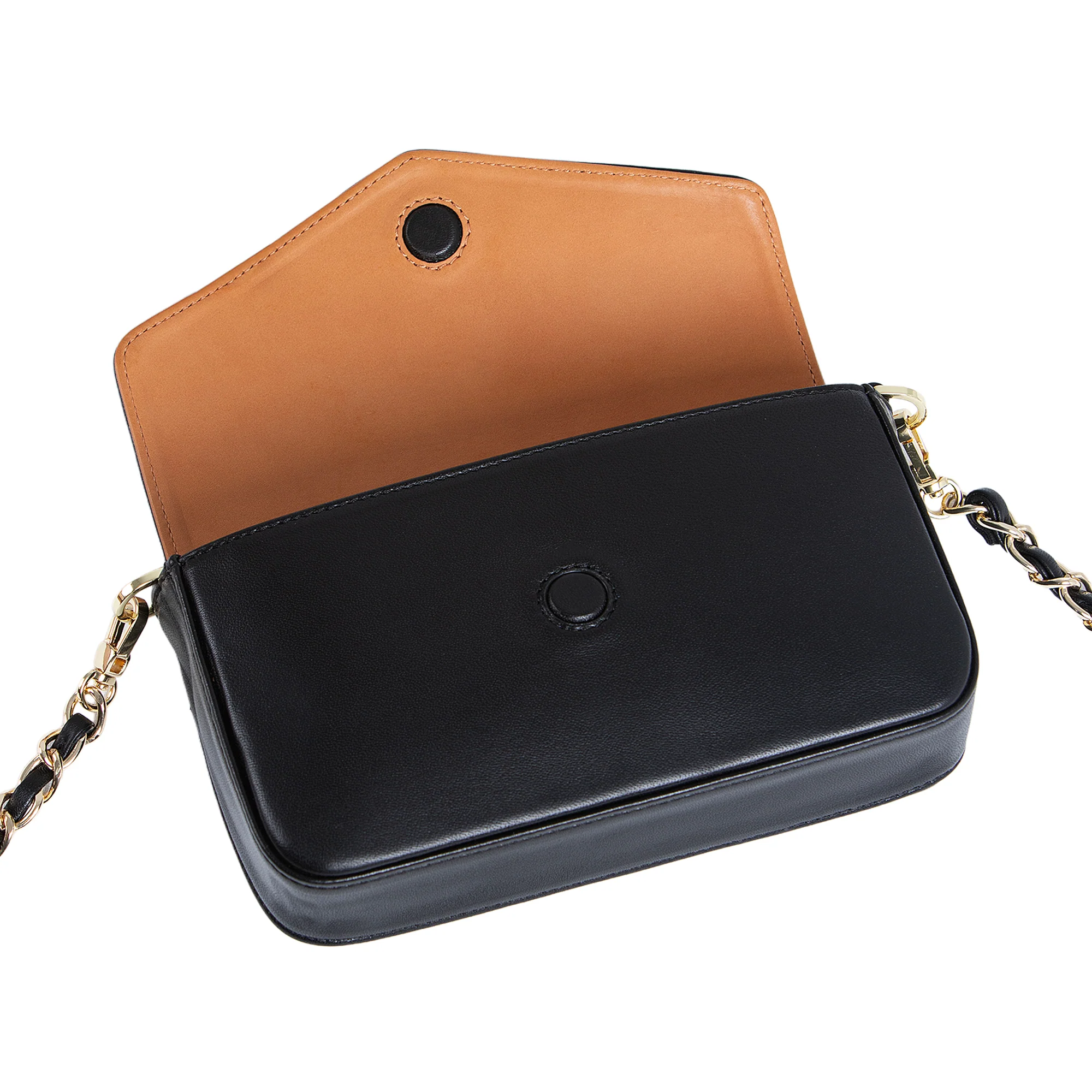 Viola | Clutch Crossbody Bag w/ Slim Wallet | Black - Image 6