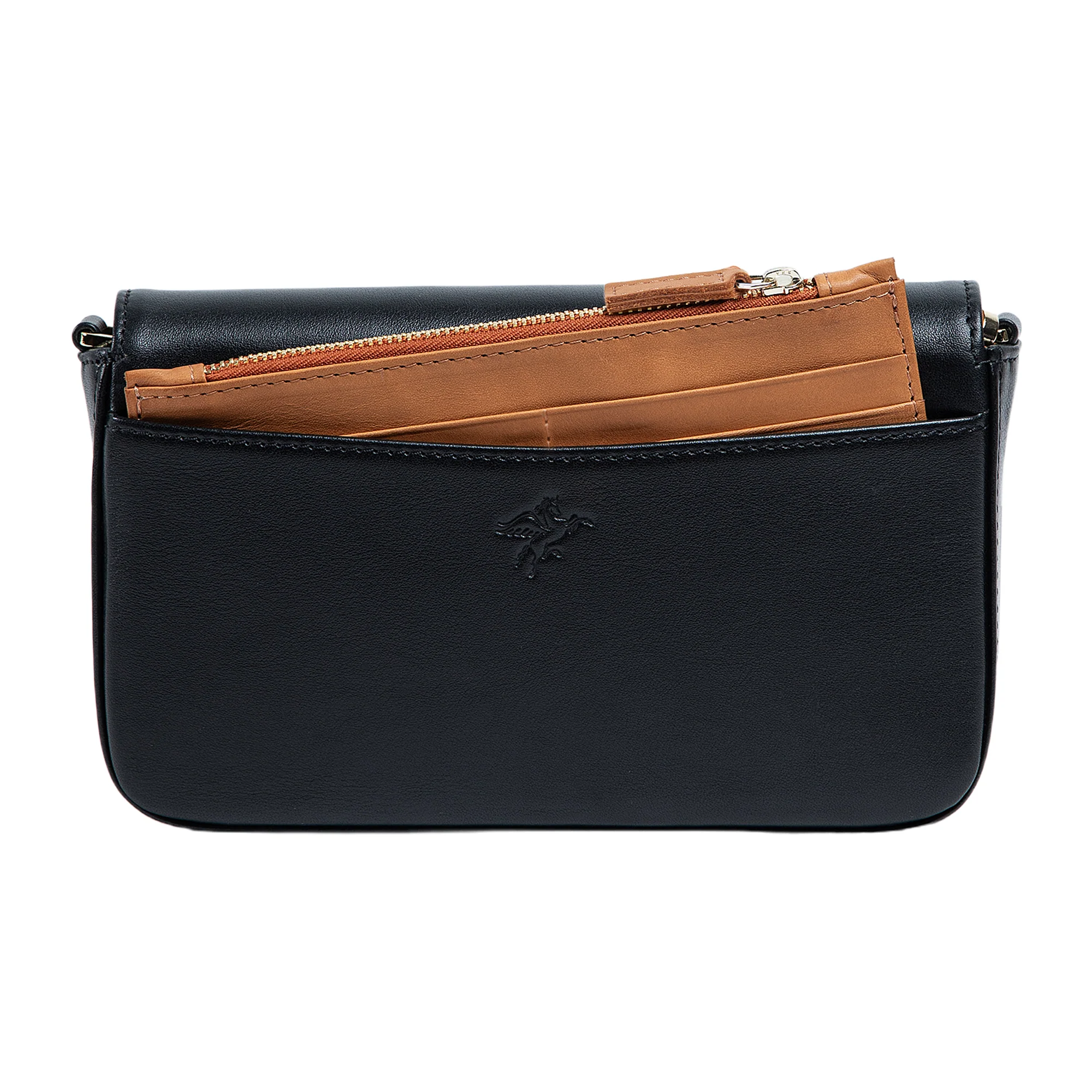 Viola | Clutch Crossbody Bag w/ Slim Wallet | Black - Image 7