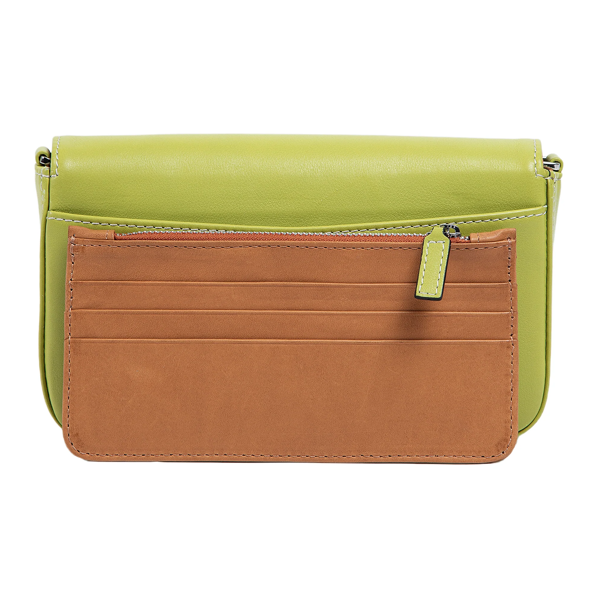 Viola | Clutch Crossbody Bag w/ Slim Wallet | Lime - Image 5