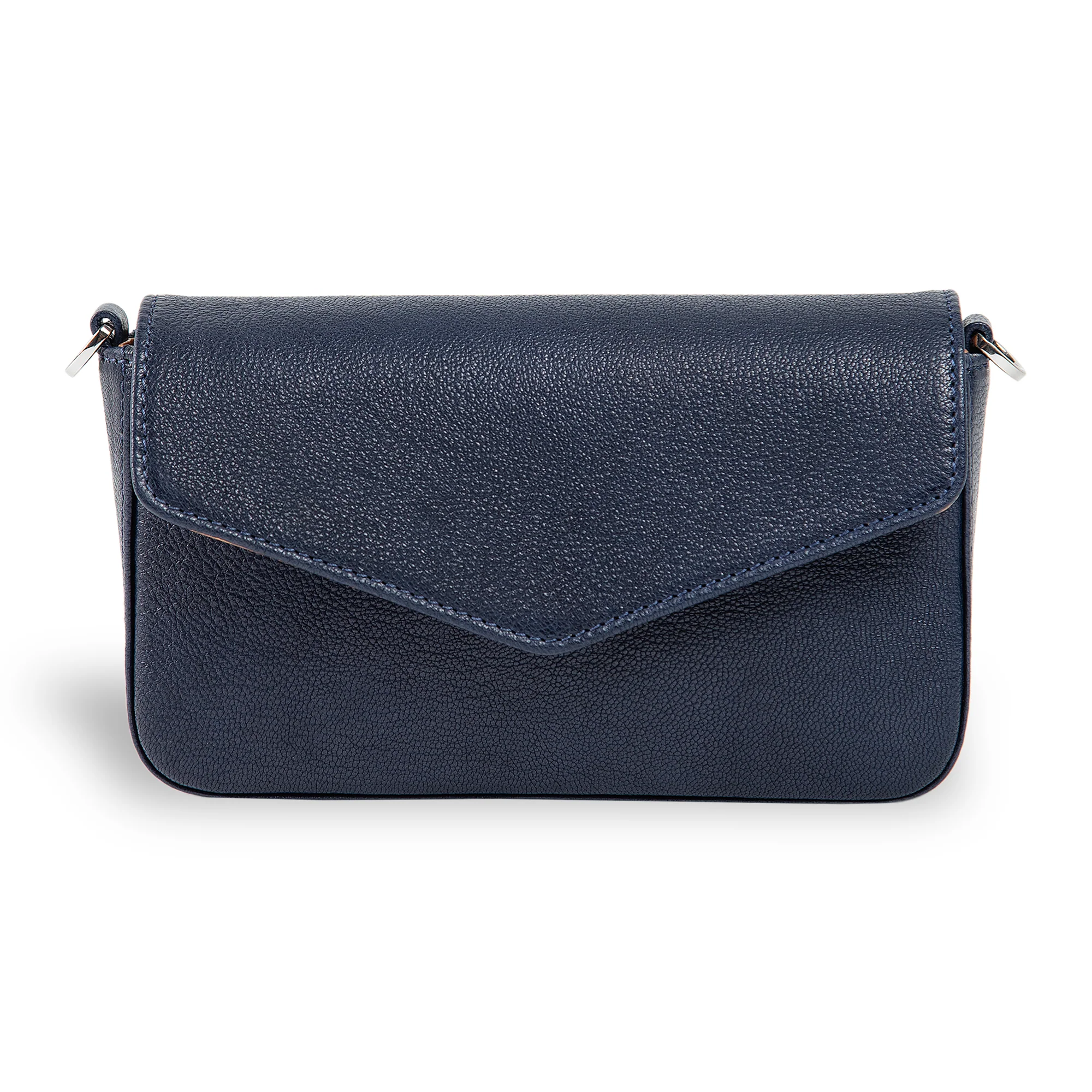 Viola | Clutch Crossbody Bag w/ Slim Wallet | Navy Blue - Image 3