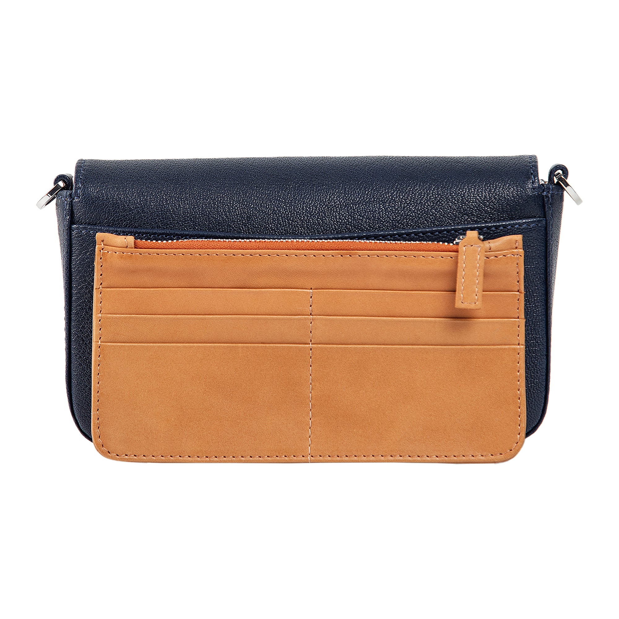 Viola | Clutch Crossbody Bag w/ Slim Wallet | Navy Blue - Image 5