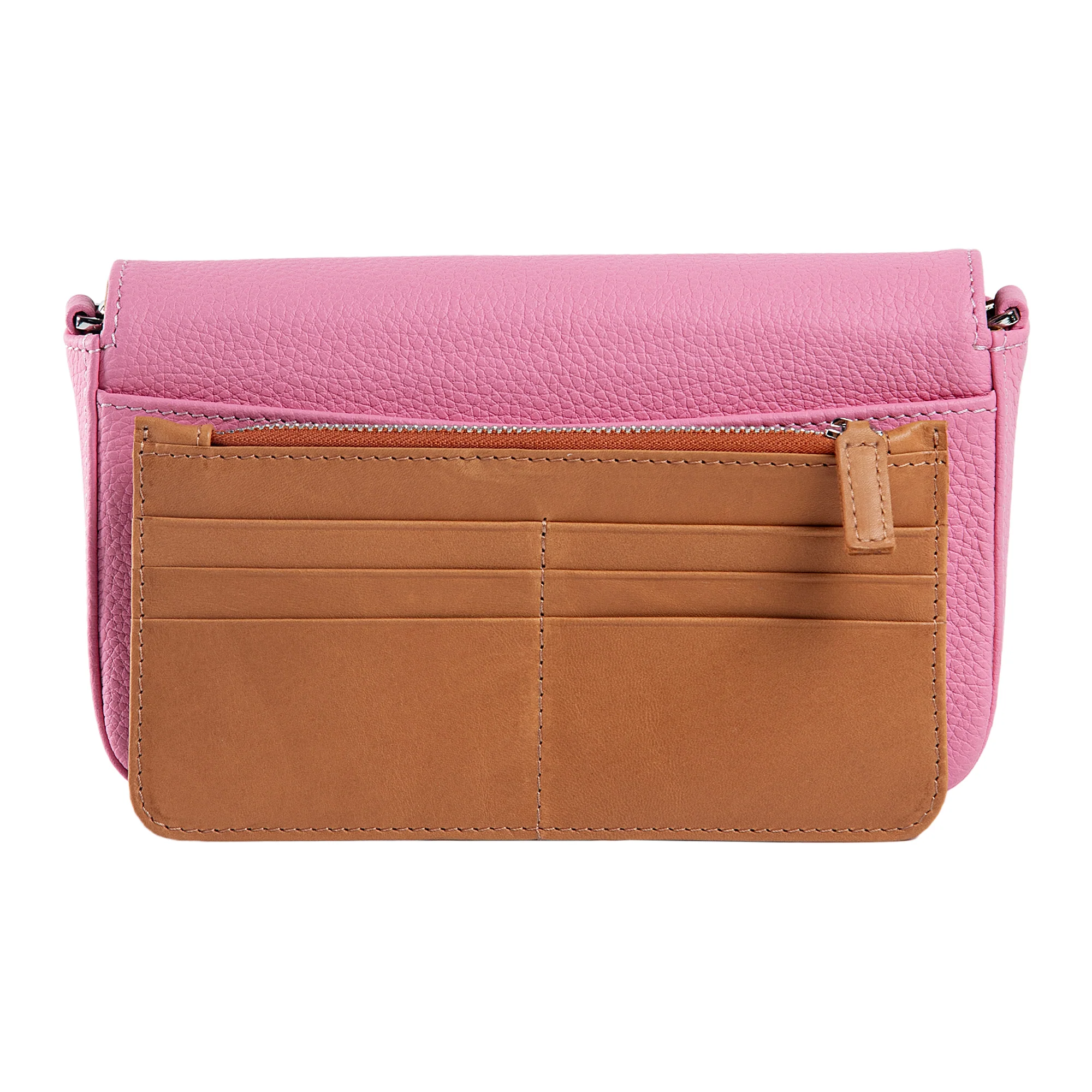 Viola | Clutch Crossbody Bag w/ Slim Wallet | Pink - Image 5