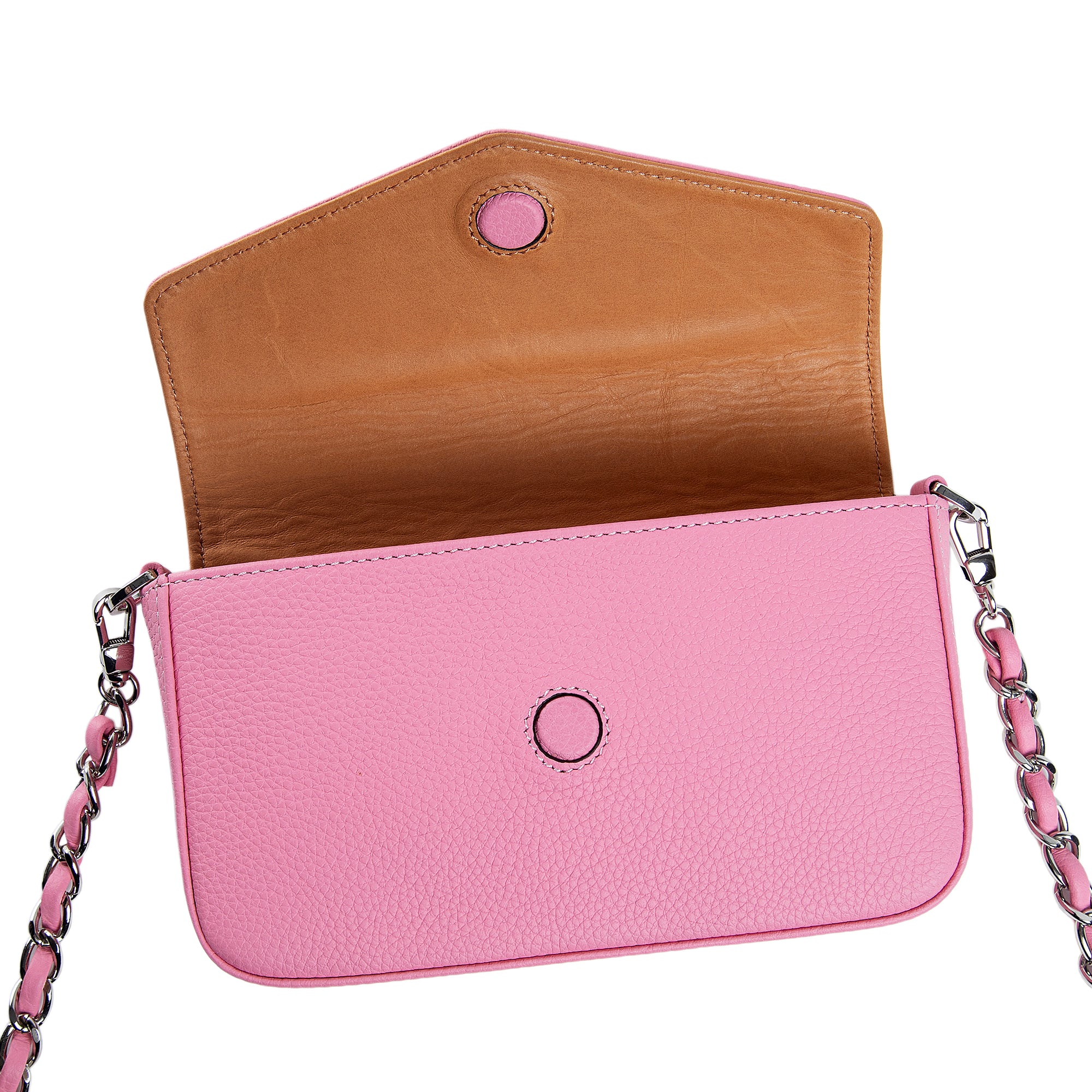 Viola | Clutch Crossbody Bag w/ Slim Wallet | Pink - Image 6
