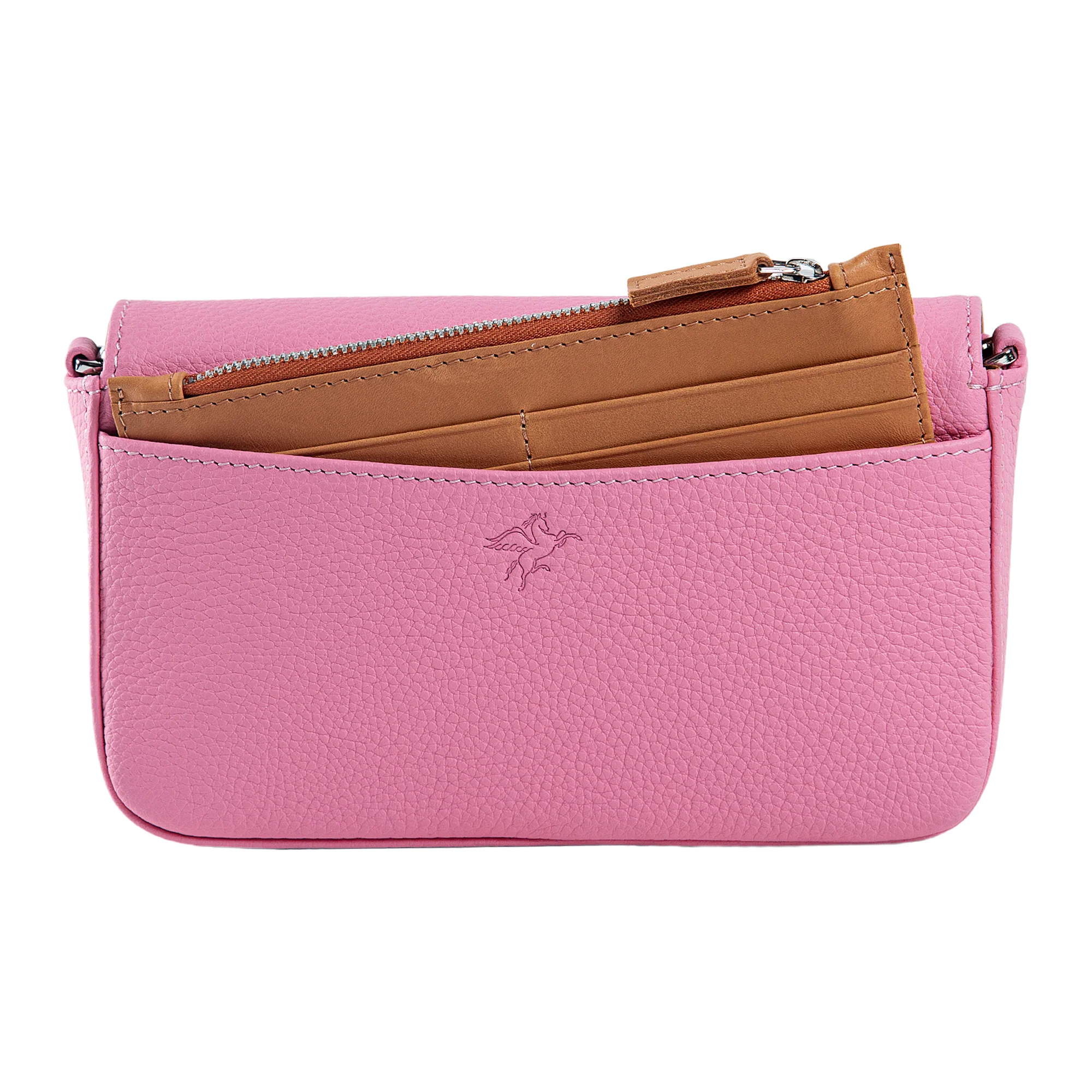 Viola | Clutch Crossbody Bag w/ Slim Wallet | Pink - Image 7