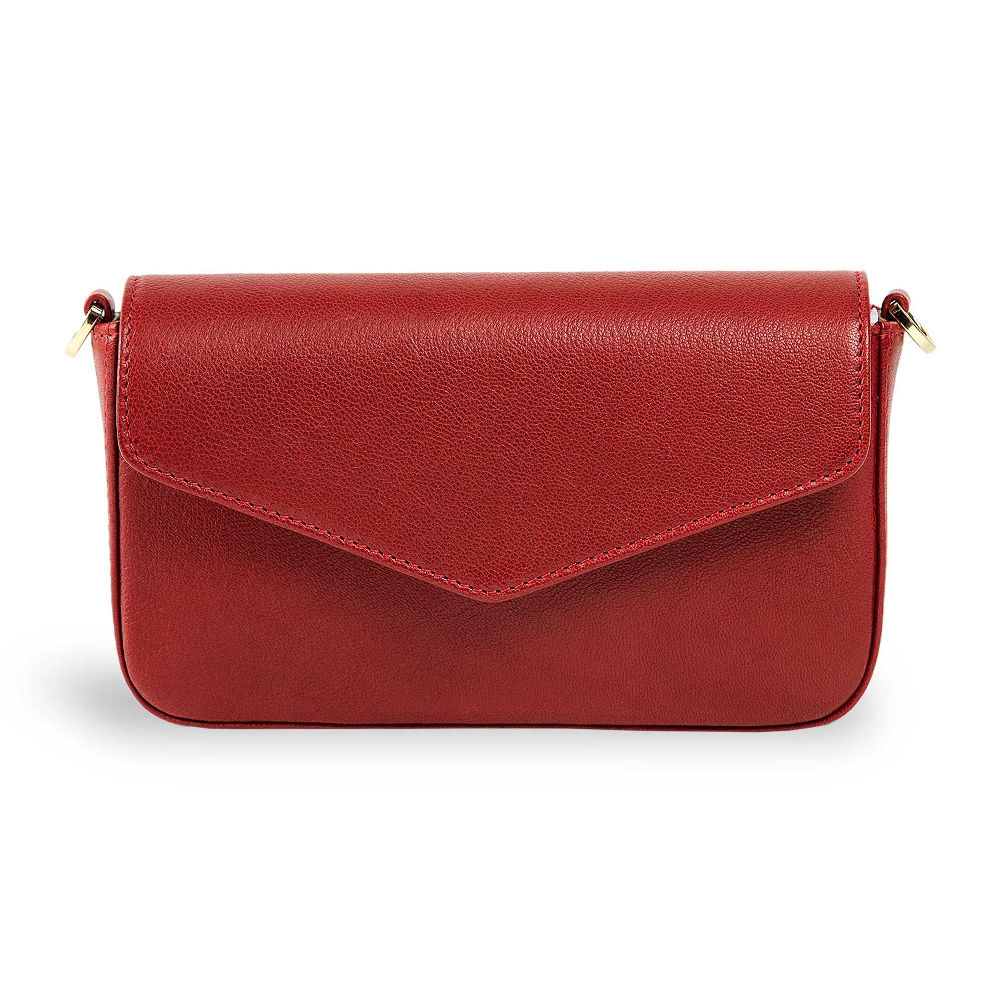 Viola | Clutch Crossbody Bag w/ Slim Wallet | Red - Image 3