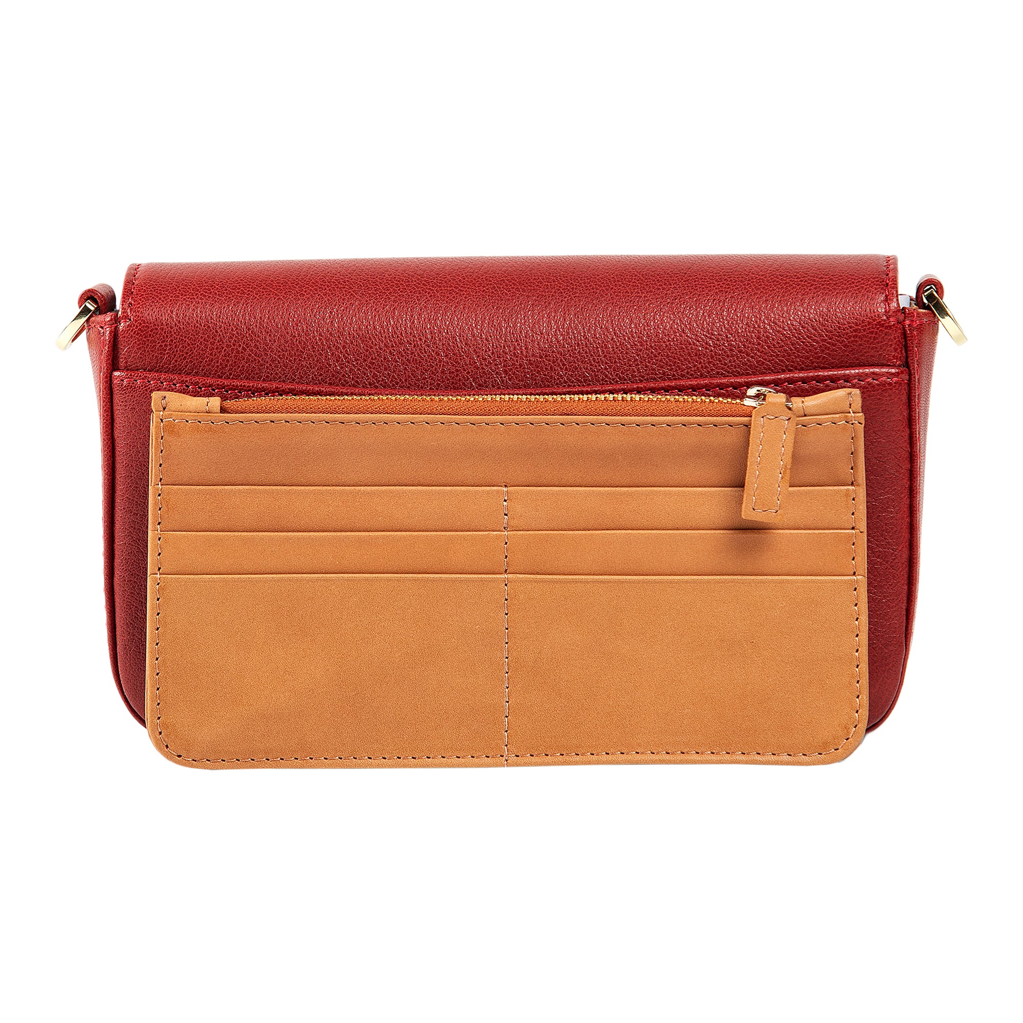 Viola | Clutch Crossbody Bag w/ Slim Wallet | Red - Image 5