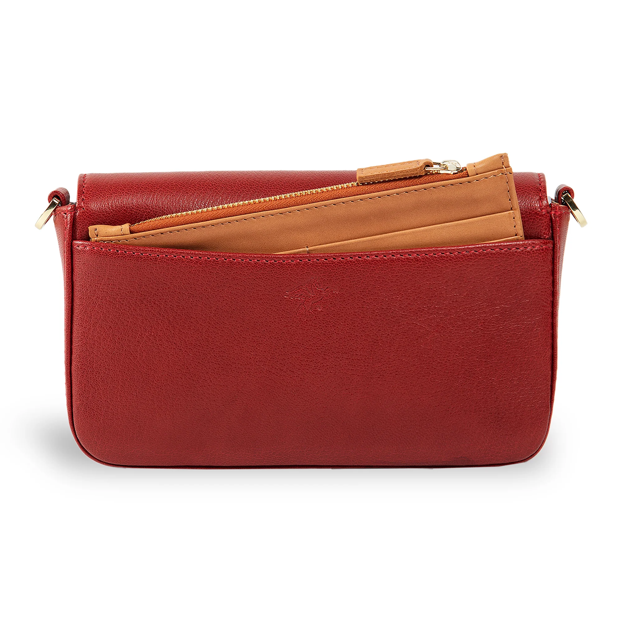 Viola | Clutch Crossbody Bag w/ Slim Wallet | Red - Image 6