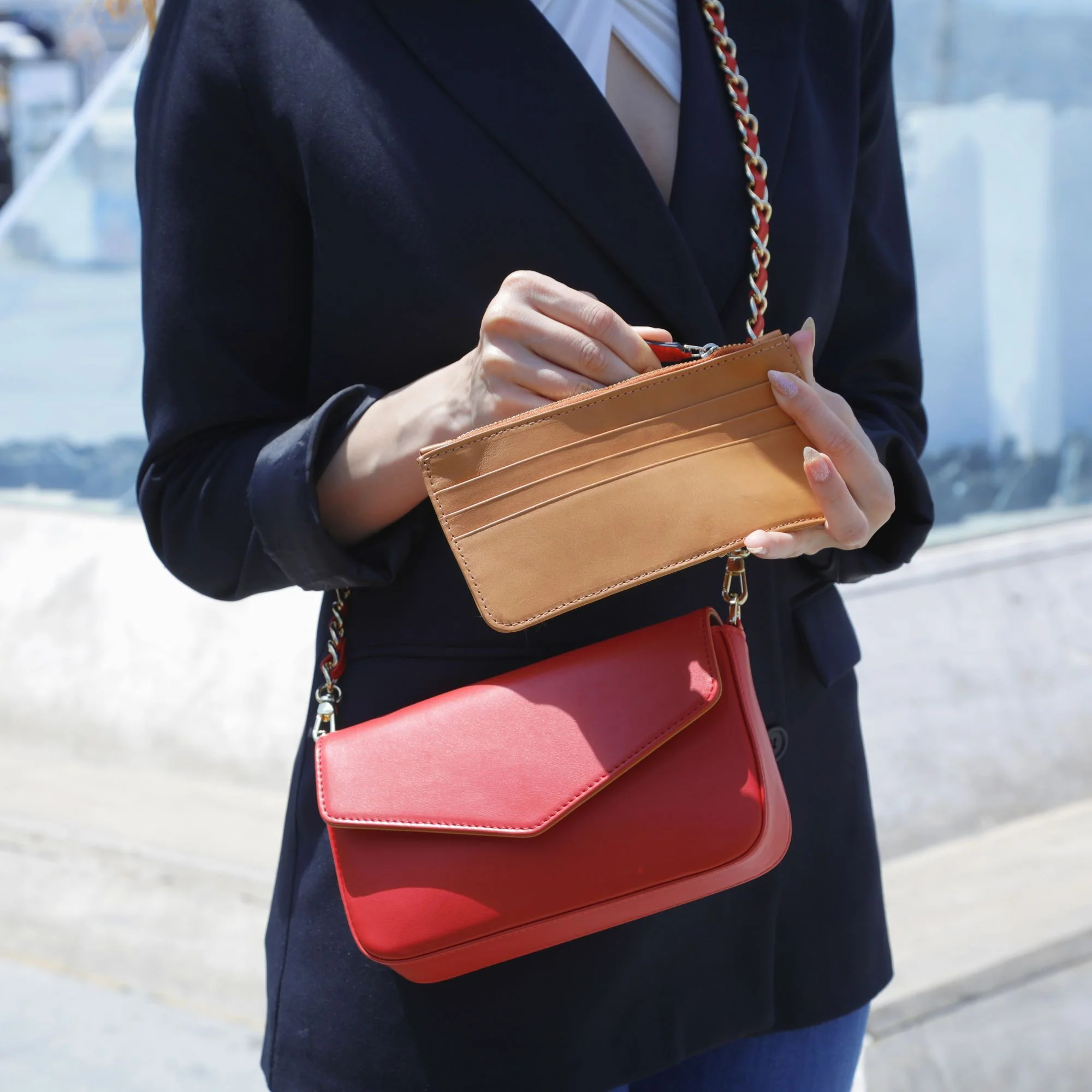 Viola | Clutch Crossbody Bag w/ Slim Wallet | Fragola - Image 2