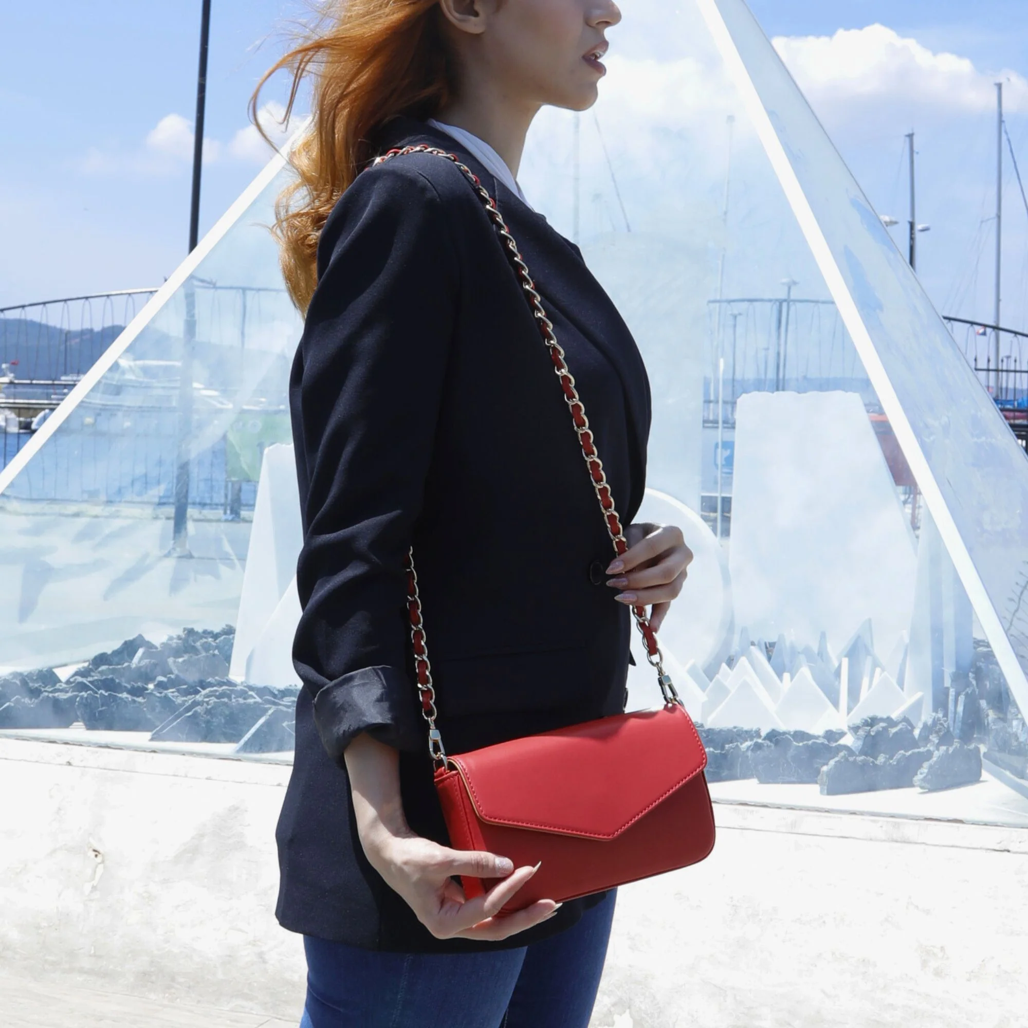 Viola | Clutch Crossbody Bag w/ Slim Wallet | Fragola - Image 4