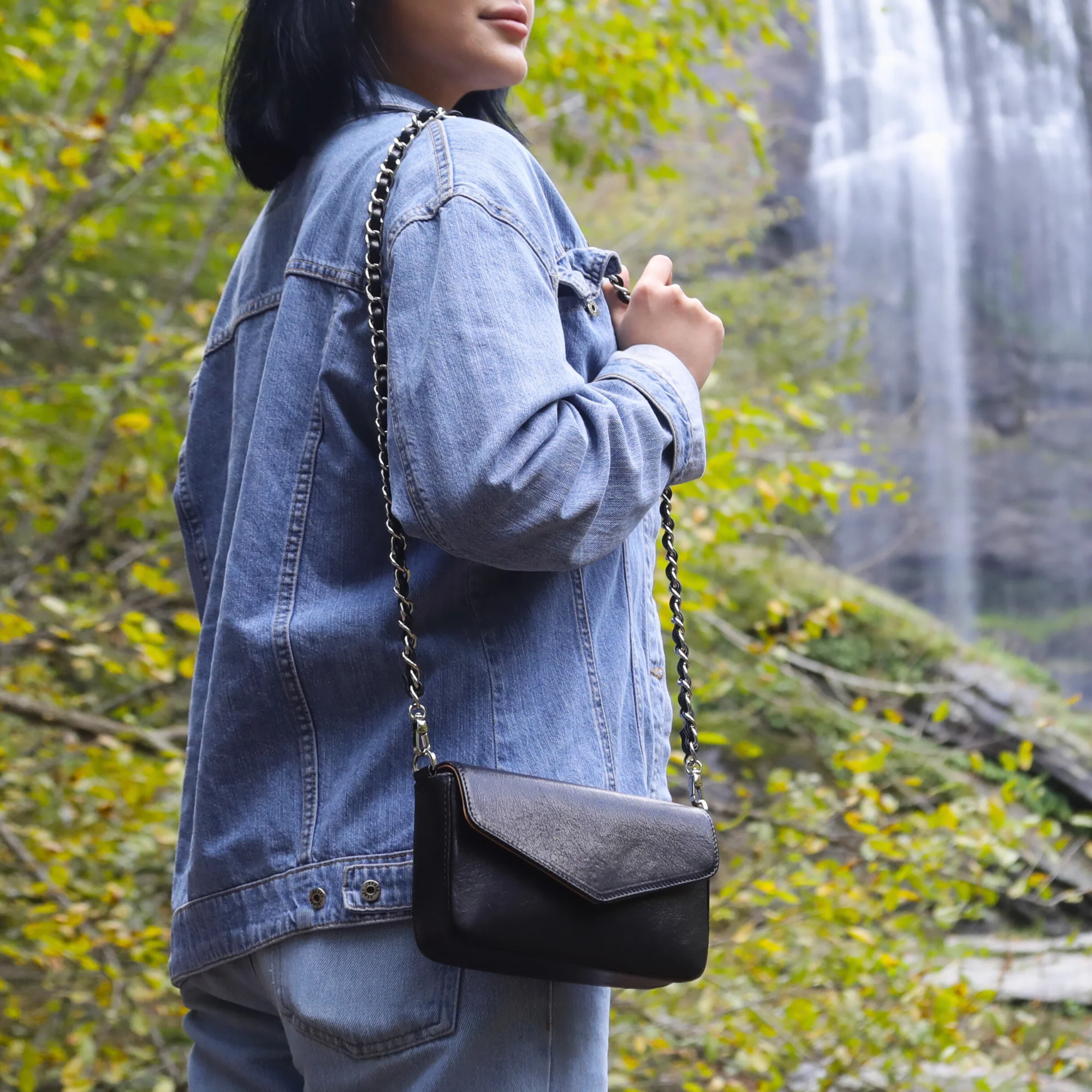 Viola | Clutch Crossbody Bag w/ Slim Wallet | Tatrus Black - Image 2