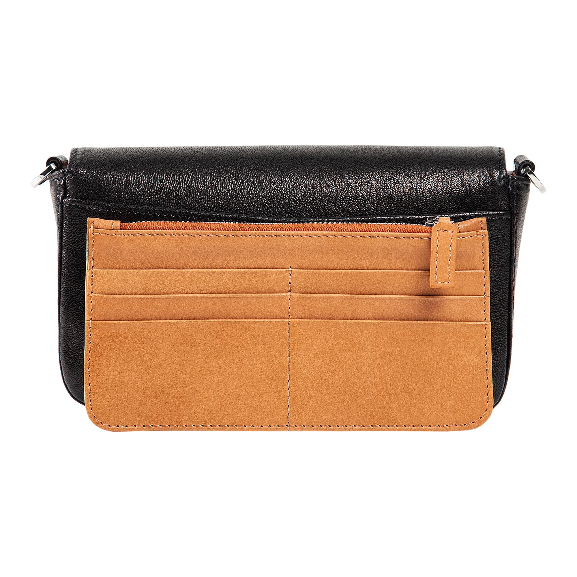 Viola | Clutch Crossbody Bag w/ Slim Wallet | Tatrus Black - Image 4