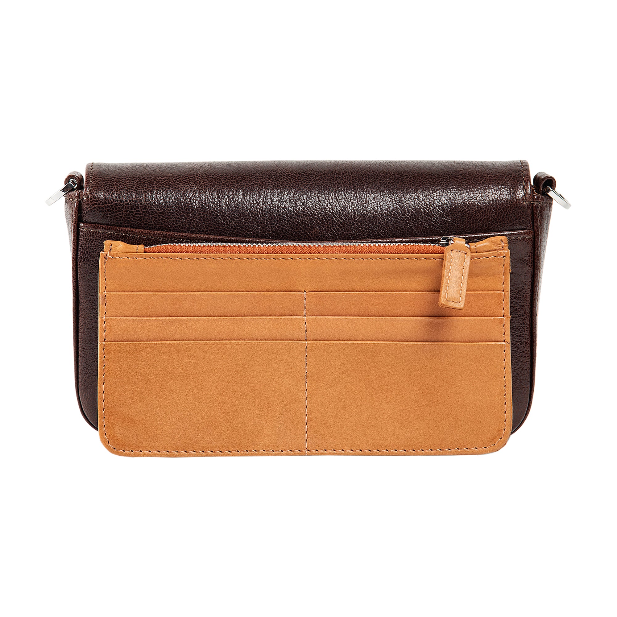 Viola | Clutch Crossbody Bag w/ Slim Wallet | Tatrus Brown - Image 4