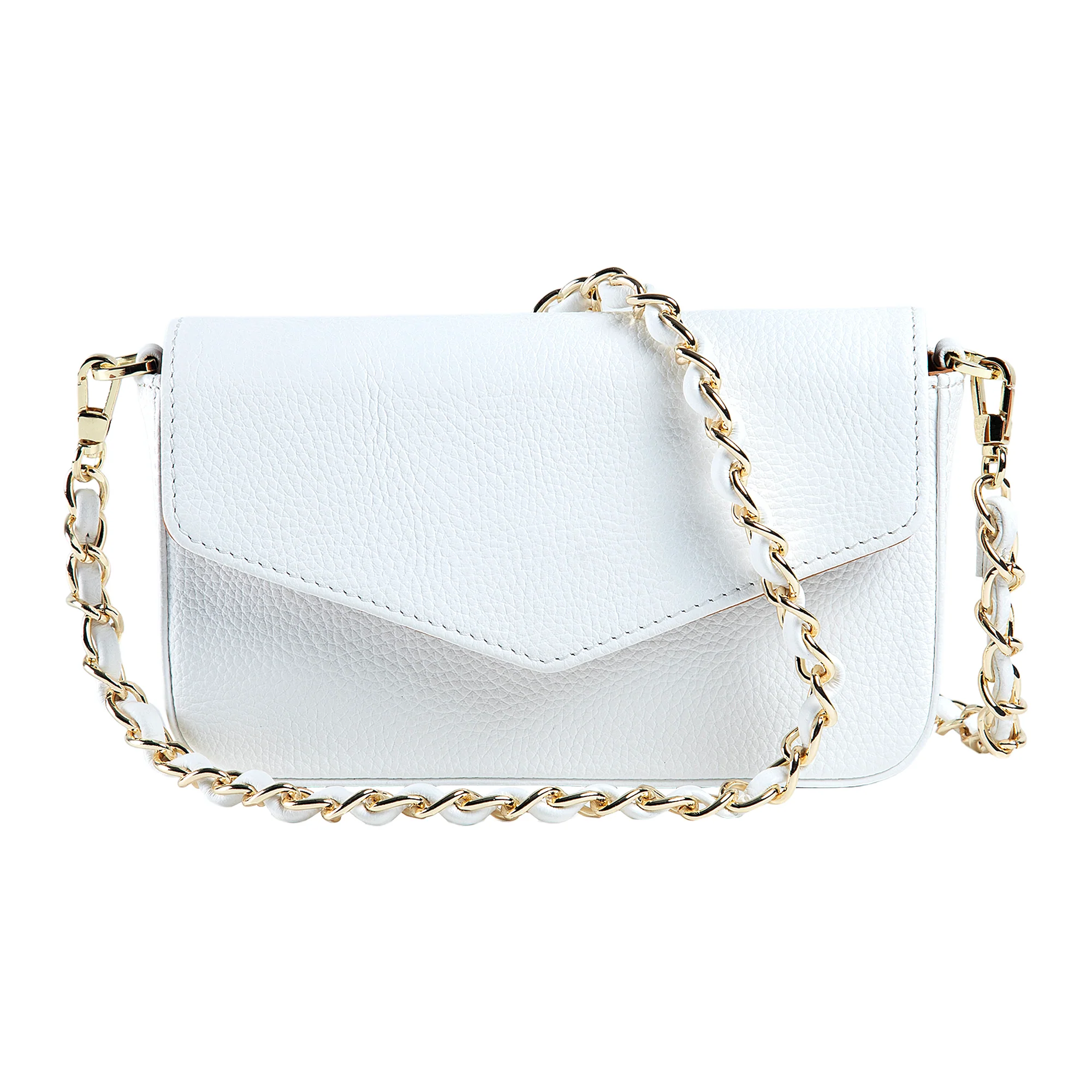 Viola | Clutch Crossbody Bag w/ Slim Wallet | White